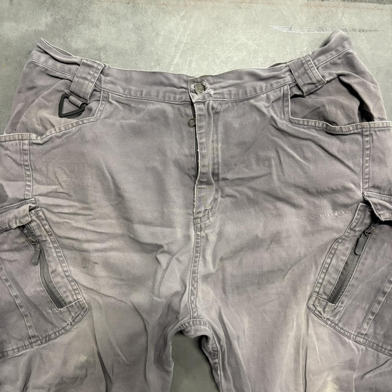 Japanese Brand × Vintage Crazy Vintage Y2K/2000s Baggy Grey Grunge Cargo Pants! Size US 34 / EU 50 - 3 Thumbnail