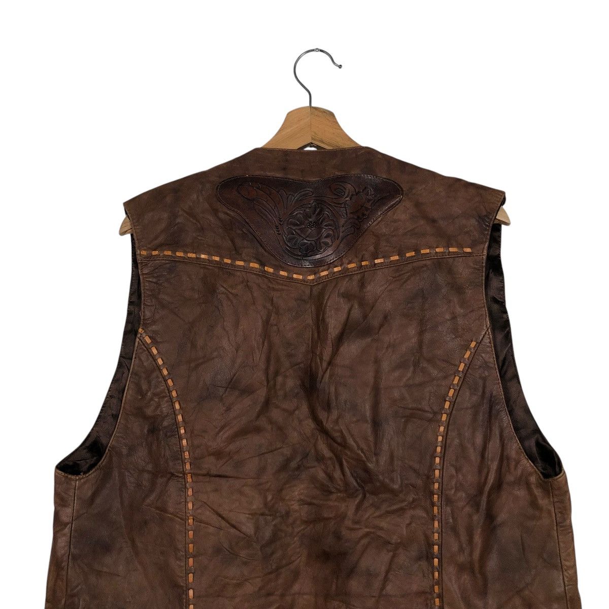 Japanese Brand 🔥VINTAGE KOBLER JACKET GENUINE LEATHER COWBOY ISSEY MOYAKE Size US M / EU 48-50 / 2 - 11 Thumbnail