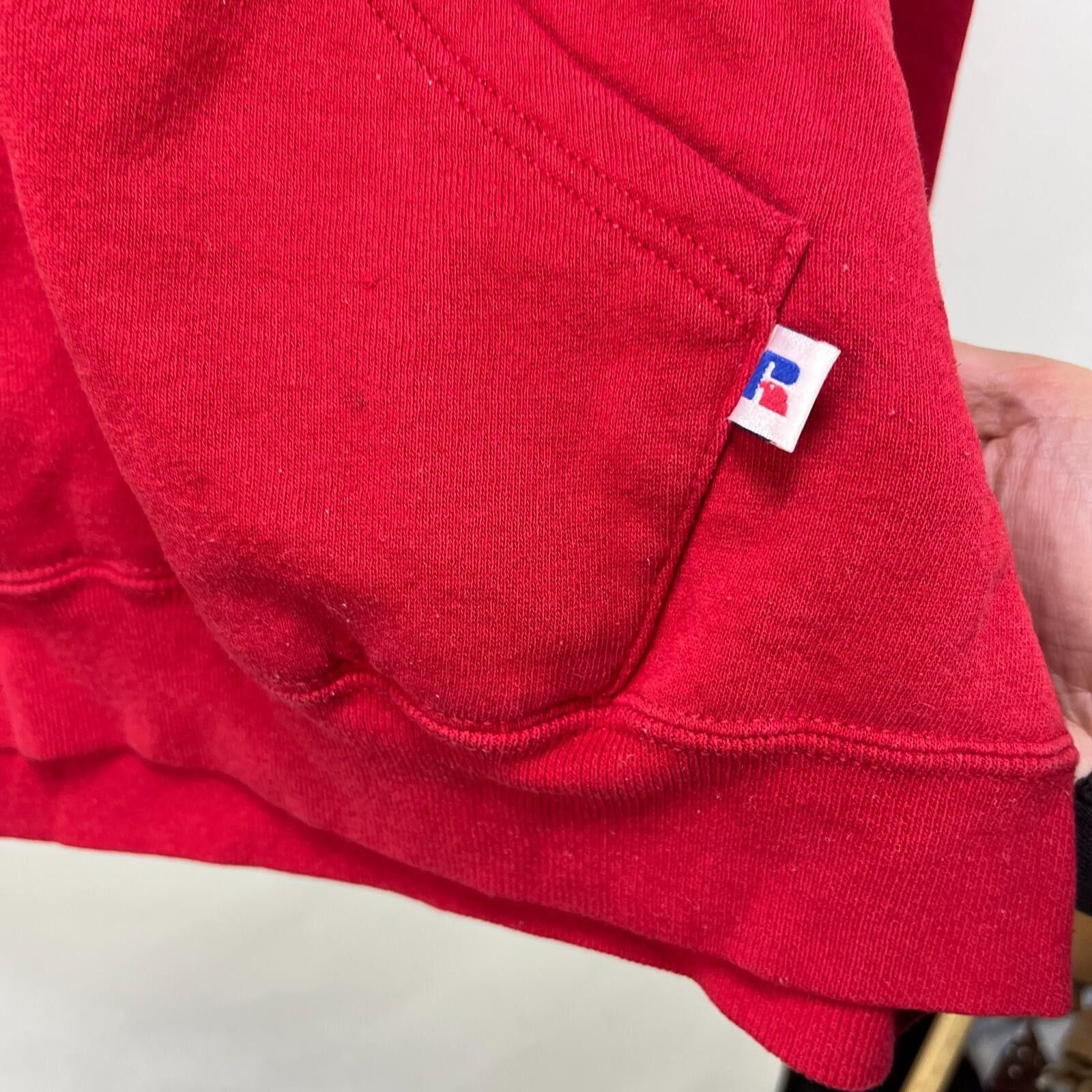 Russell Athletic Vintage 90s Russell Athletic Red Blank Hoodie Small Size US S / EU 44-46 / 1 - 3 Thumbnail