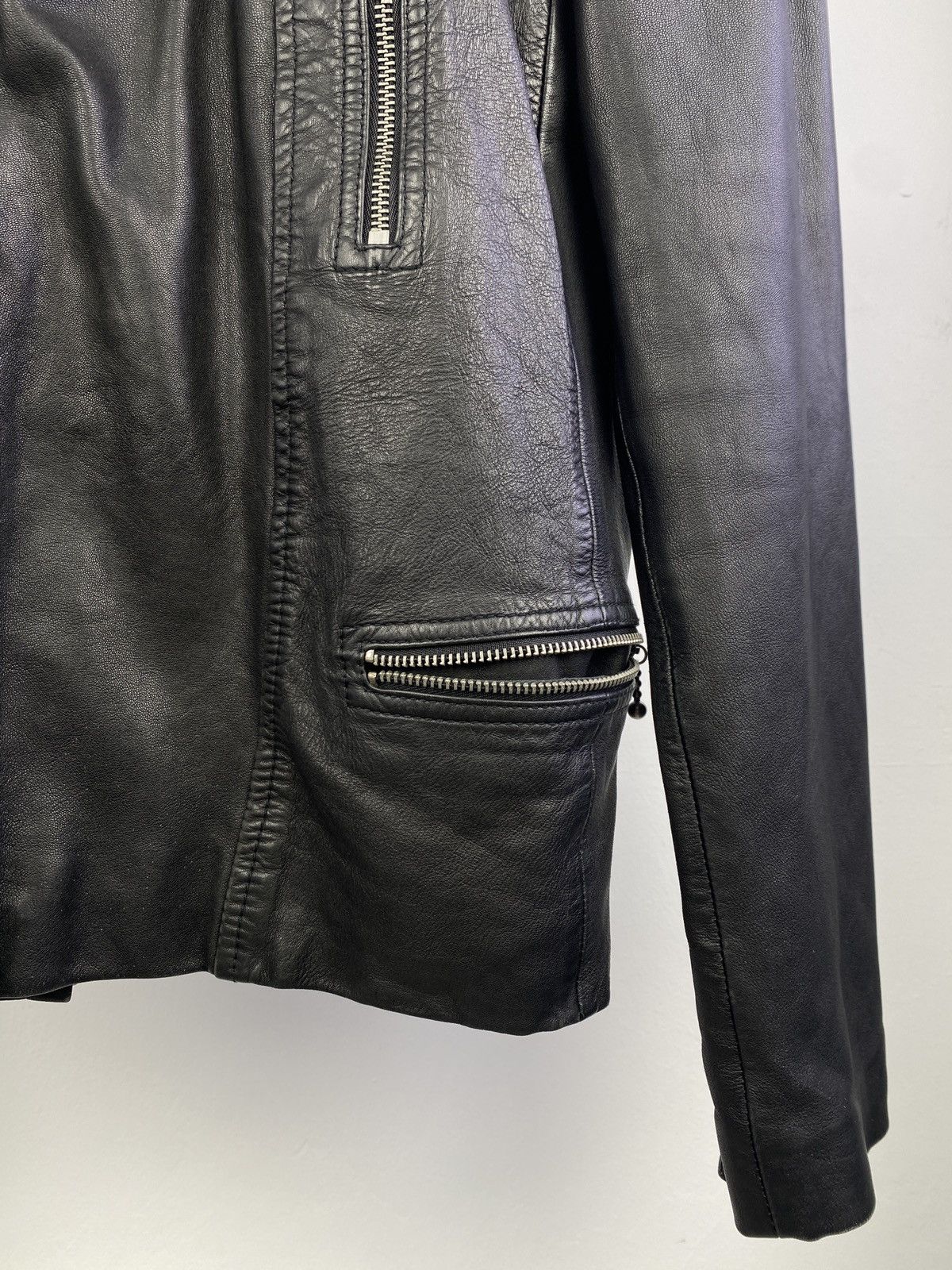 Allsaints AllSaints Rowley Leather Biker Jacket Size US XS / EU 42 / 0 - 9 Thumbnail