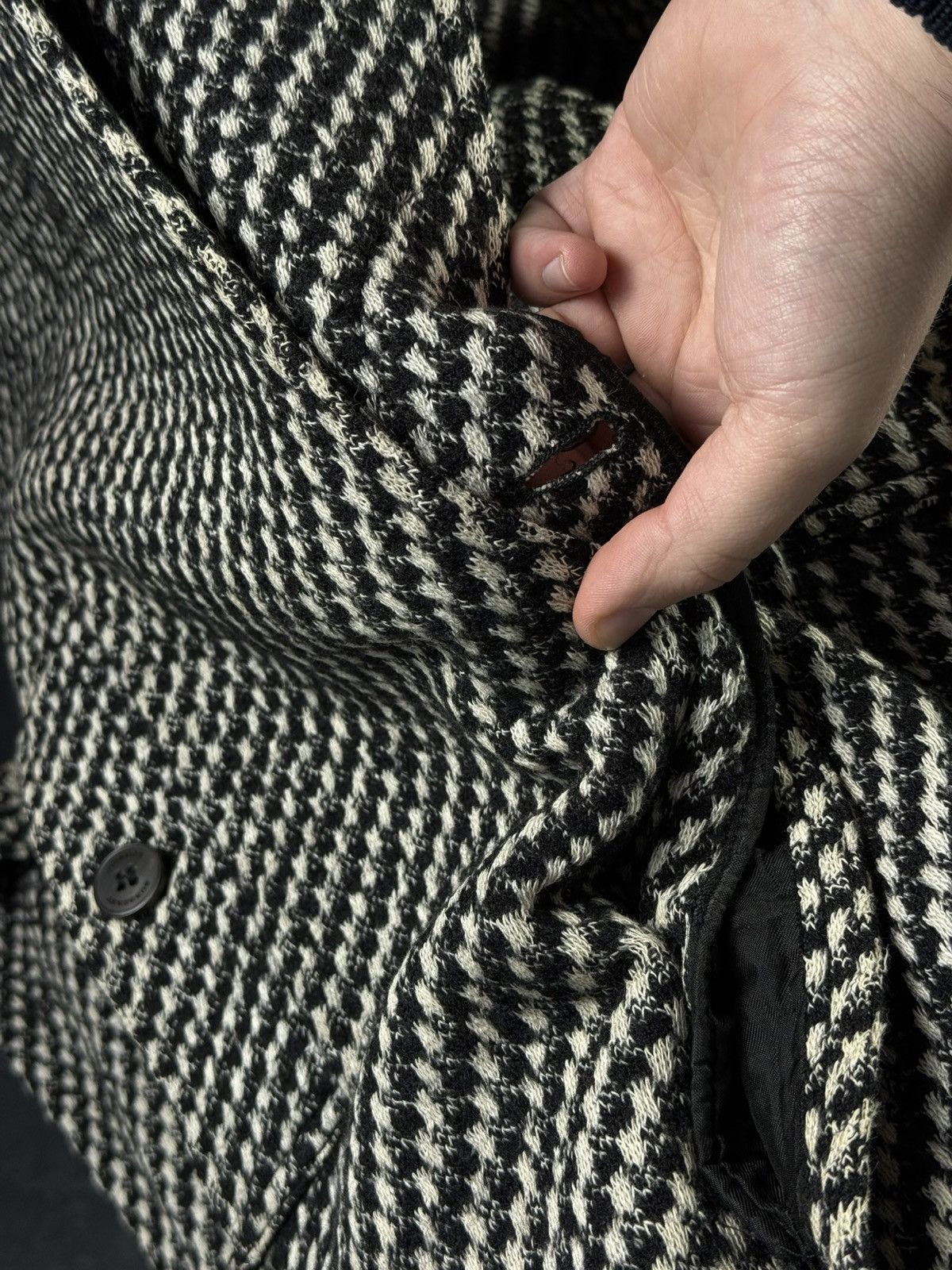 Burberry Prorsum Burberry Prorsum Women’s Wool Coat Houndstooth Size M / US 6-8 / IT 42-44 - 15 Thumbnail
