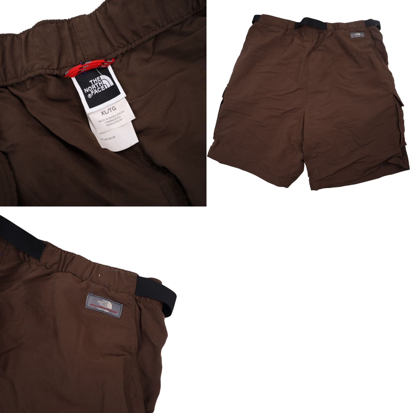 The North Face VINTAGE The North Face Mens XL Belted Adventure Shorts Brown Size US 36 / EU 52 - 8 Thumbnail