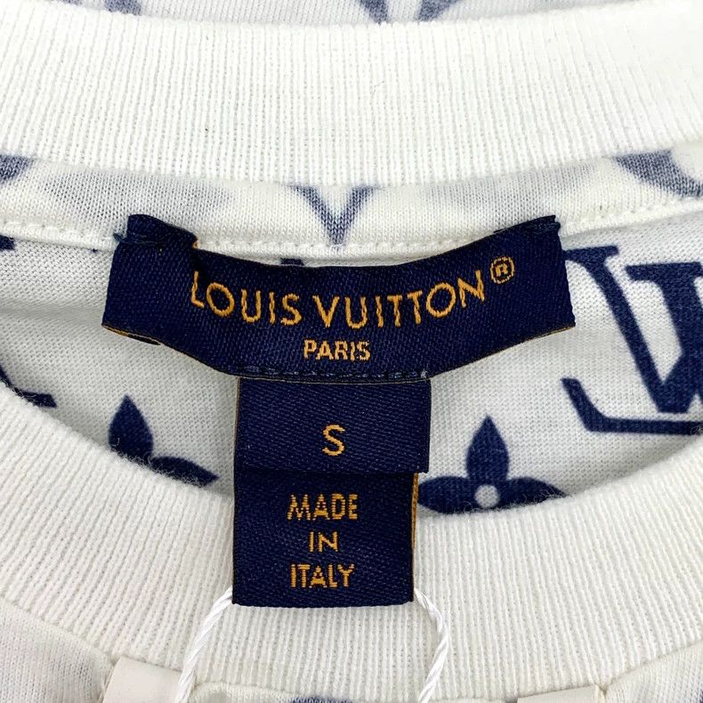 Louis Vuitton Louis Vuitton Cotton crewneck short-sleeved T-shirt with w Size S / US 4 / IT 40 - 5 Thumbnail