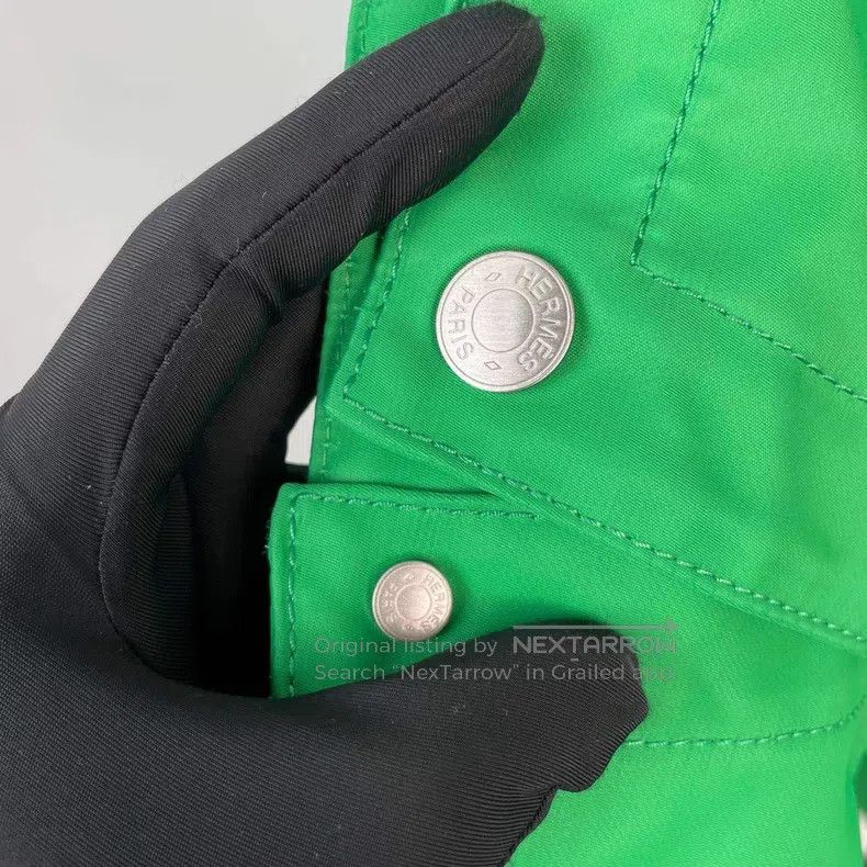 Hermes Hermes Polyester Windbreaker Jacket Green Size US M / EU 48-50 / 2 - 8 Thumbnail
