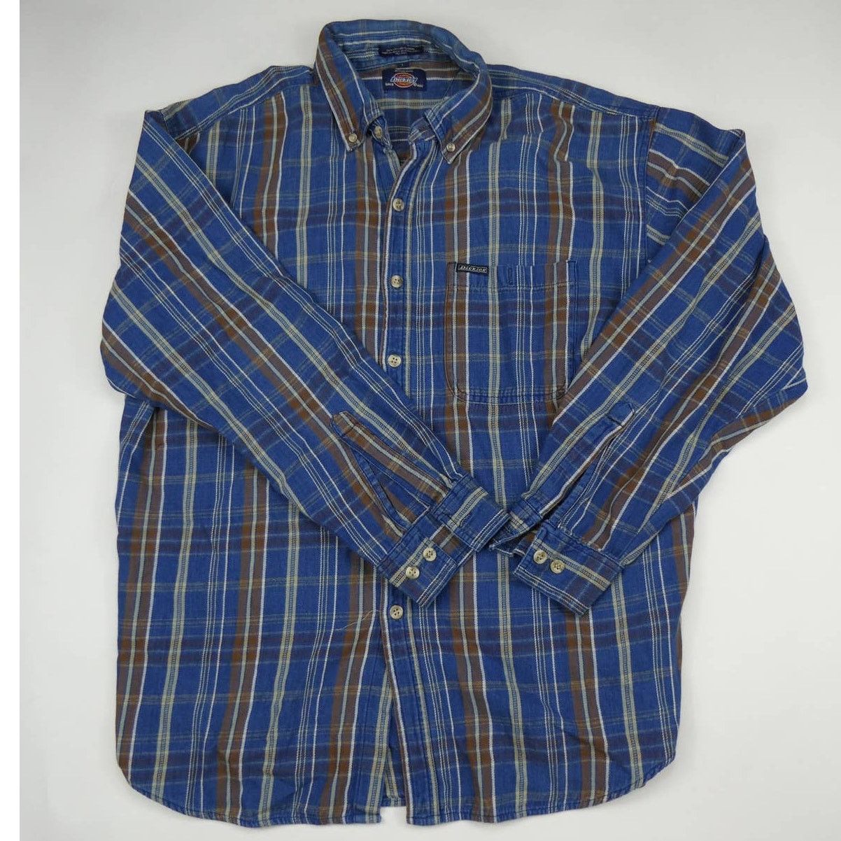 Dickies vintage Dickies workwear plaid denim shirt, large Size US L / EU 52-54 / 3 - 1 Thumbnail