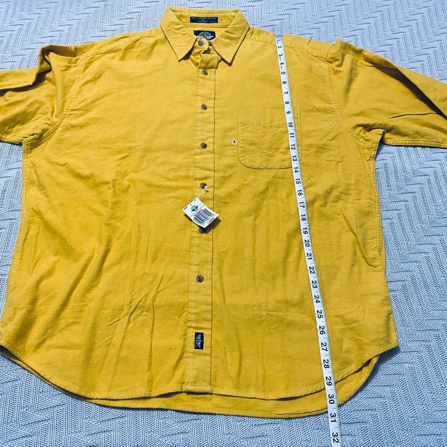 Dockers Vintage Dockers yellow flannel work shirt NWT Size US L / EU 52-54 / 3 - 6 Thumbnail