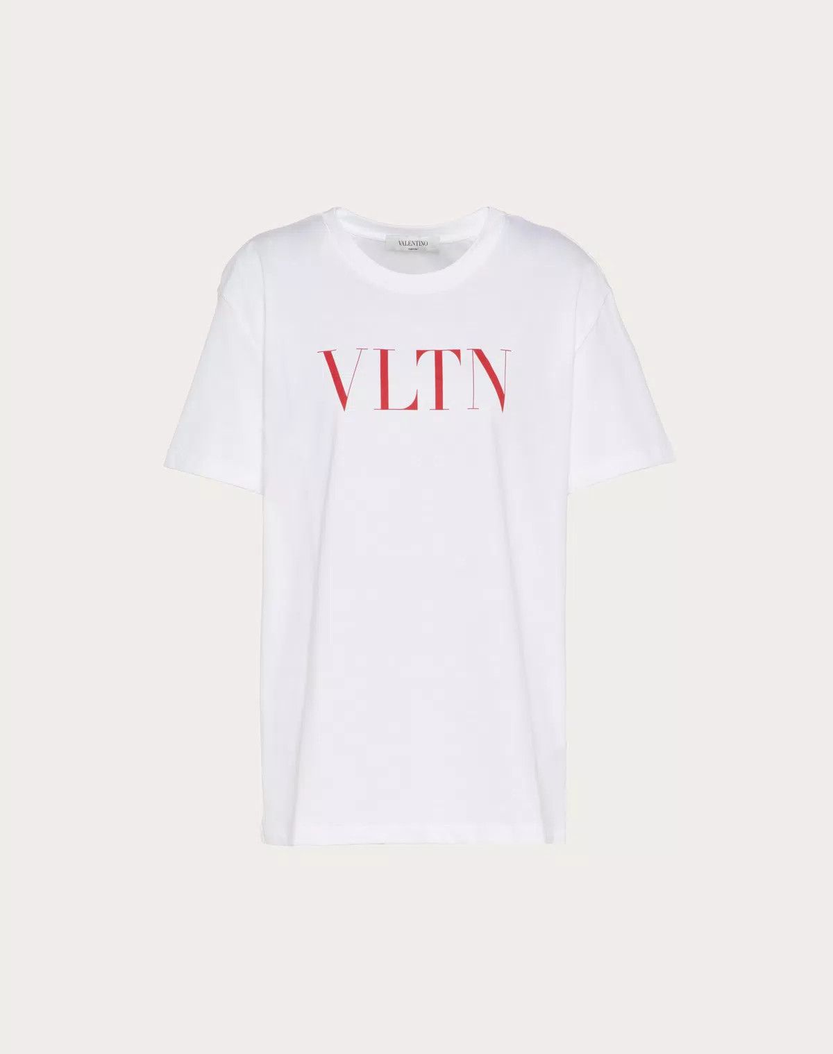 Valentino o1s1wg110625 Vltn Print T-Shirt in White Size S / US 4 / IT 40 - 1 Thumbnail