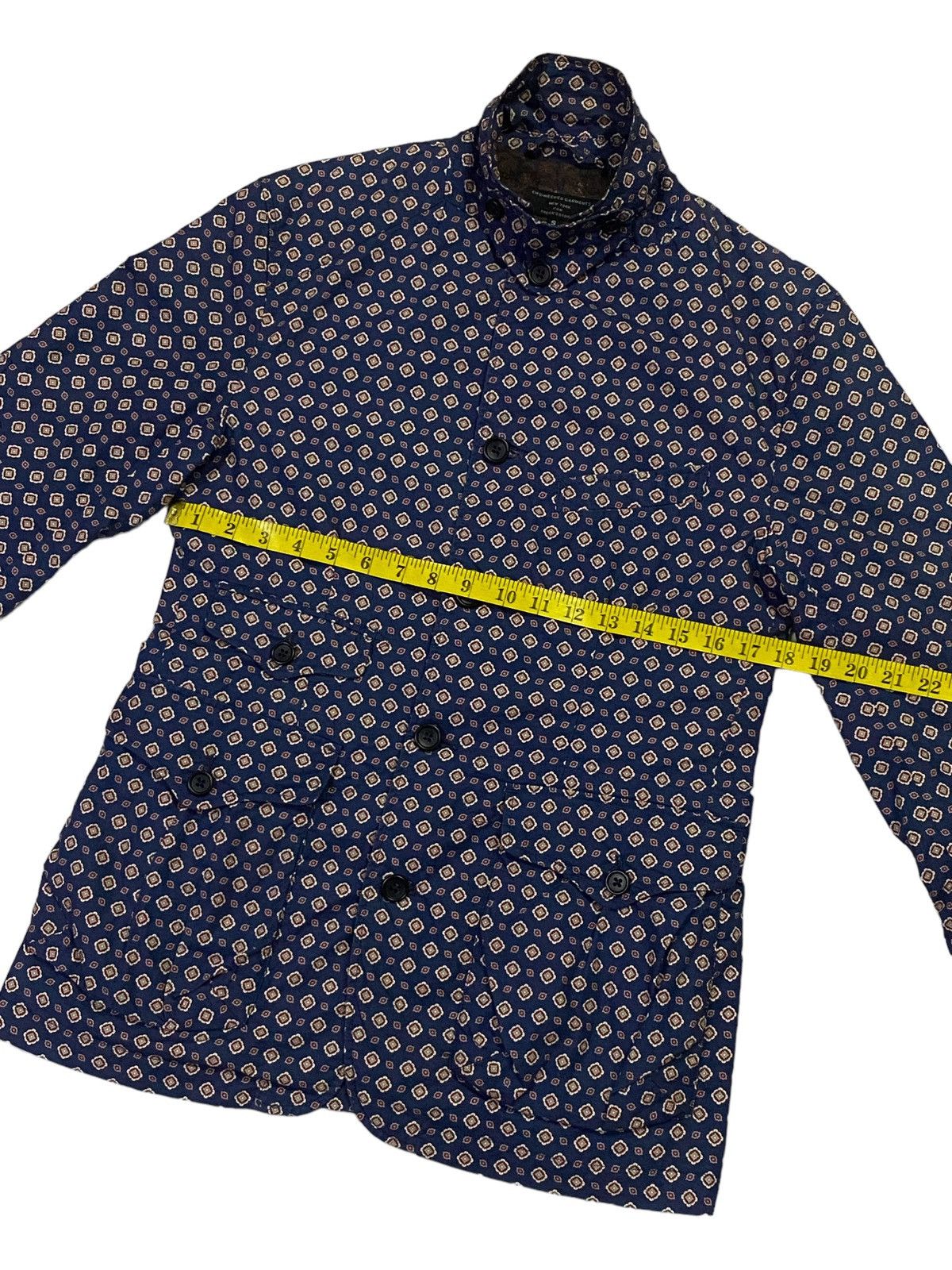 Engineered Garments Engineered Garments Navy Floral Multi-Pocket Jacket/Blazer Size S / US 4 / IT 40 - 4 Thumbnail