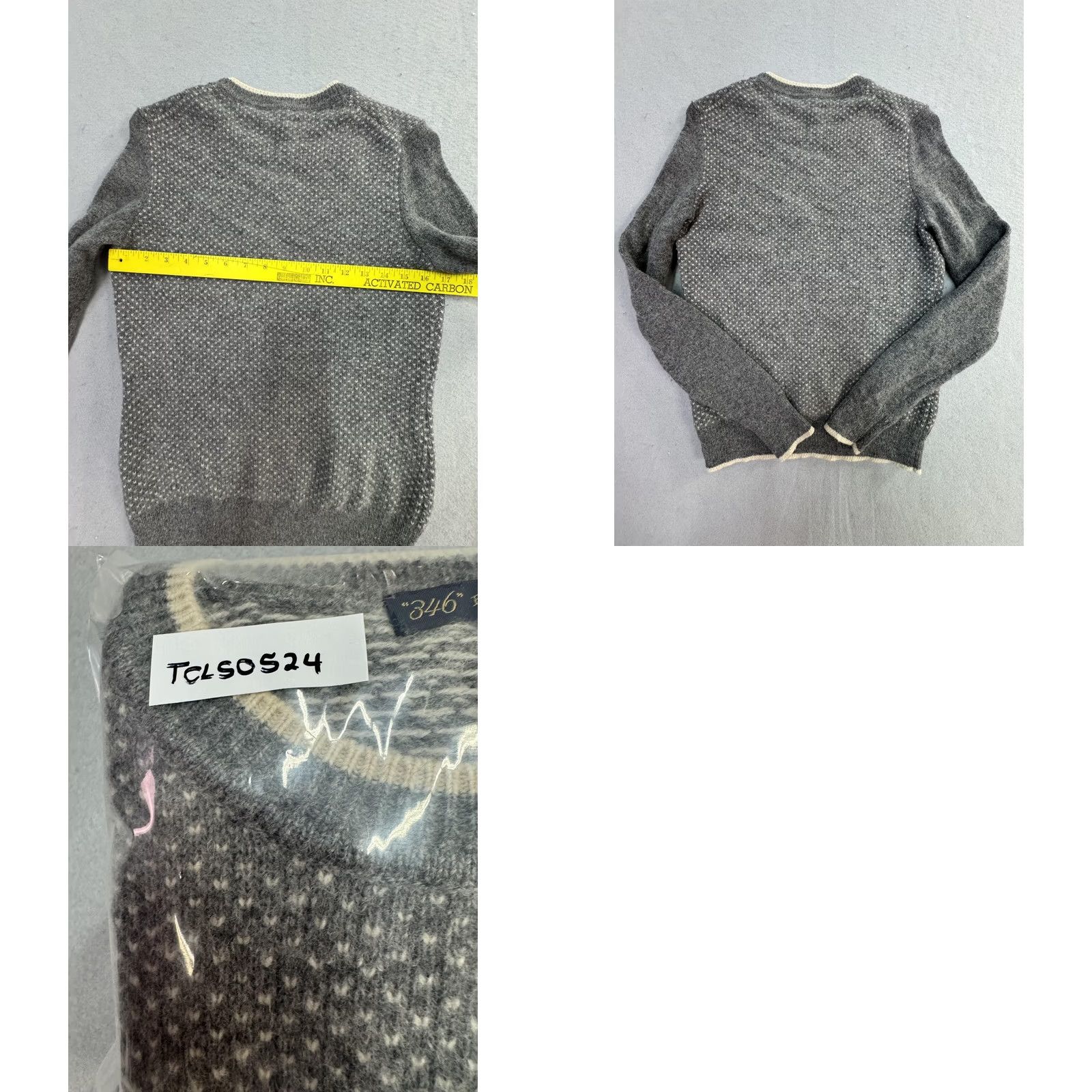 Brooks Brothers Brooks Brothers Sweater Womens Medium Gray Wool Angora Knit Pullover Crewneck Size M / US 6-8 / IT 42-44 - 8 Thumbnail