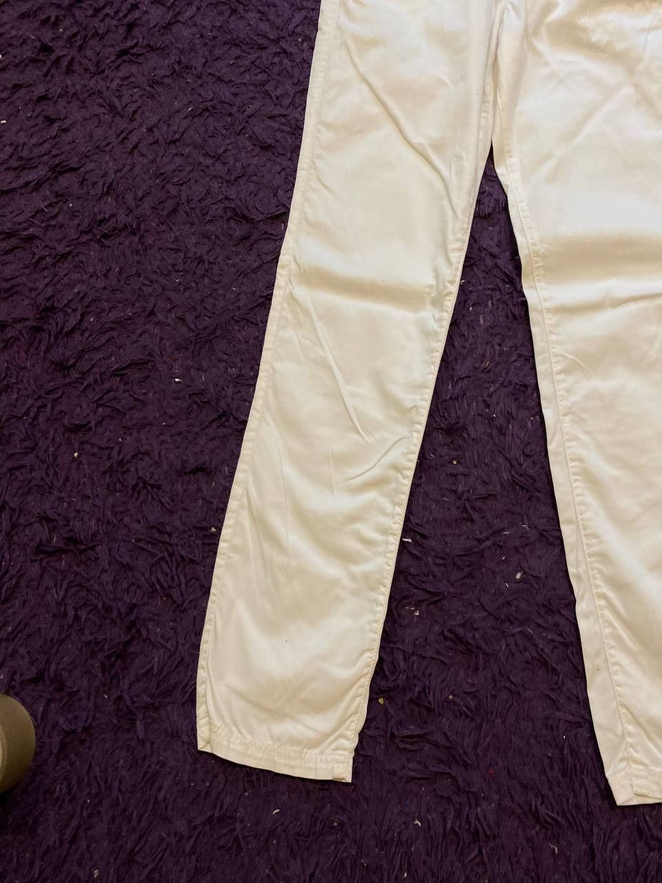 Versace Denim pants white luxury vintage Versace jeans Y2K Size US 27 - 6 Thumbnail