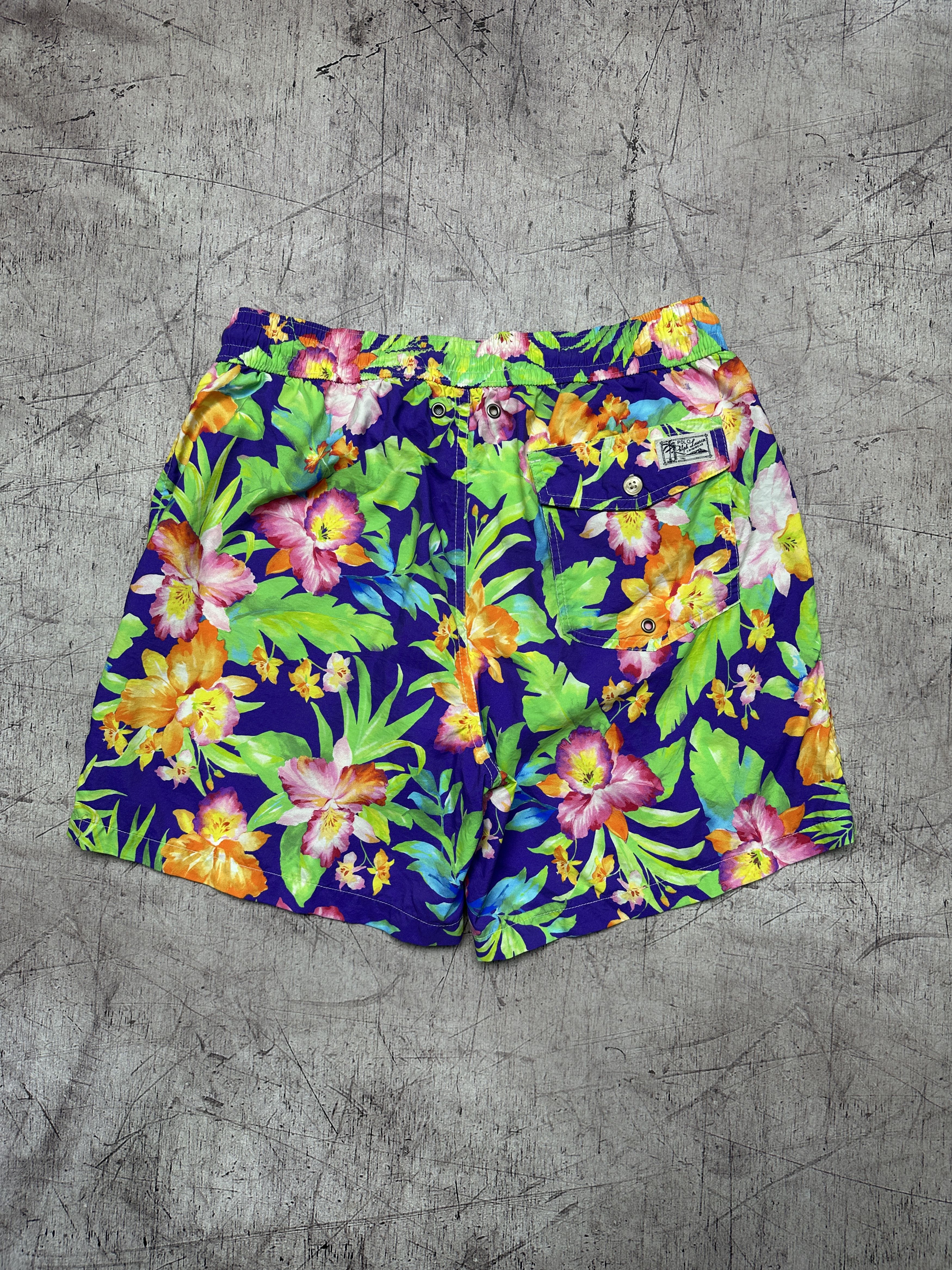 Polo Ralph Lauren Polo Ralph Lauren Mens Floral Print Nylon Shorts Size US 32 / EU 48 - 6 Thumbnail