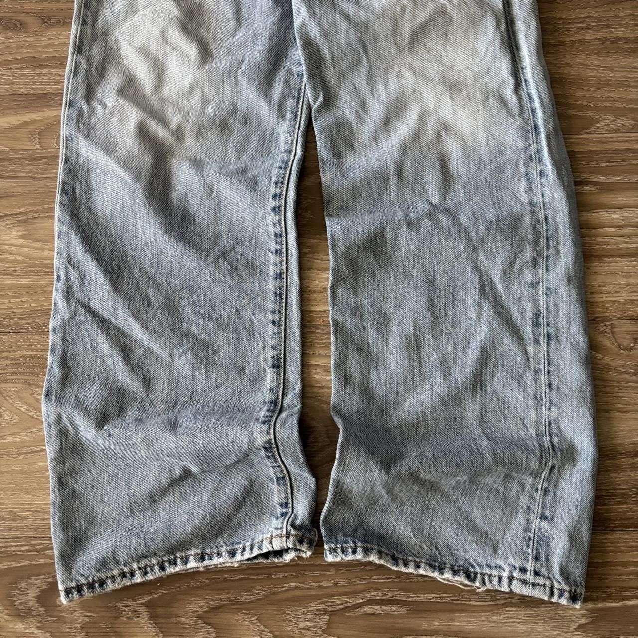 Vintage Crazy Vintage Y2K/2000s Grunge Light Wash Distressed Denim Jeans! 36x34 Size US 36 / EU 52 - 6 Thumbnail