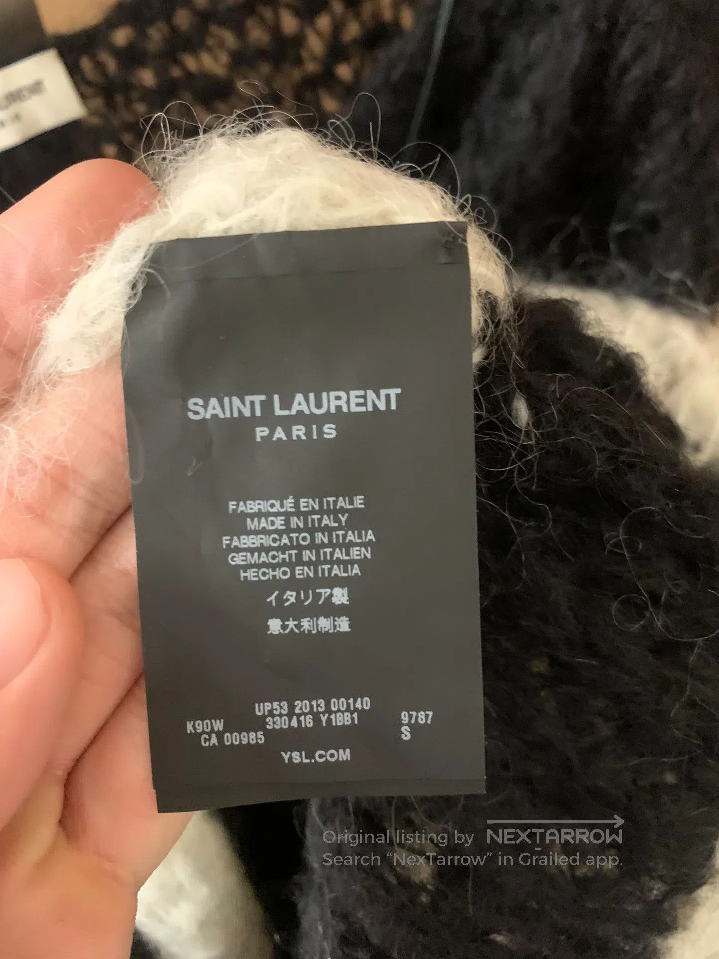 Saint Laurent Paris saint laurent 2013FW Ma Hai Mao Black and White Striped Sw Size XS / US 0-2 / IT 36-38 - 4 Thumbnail