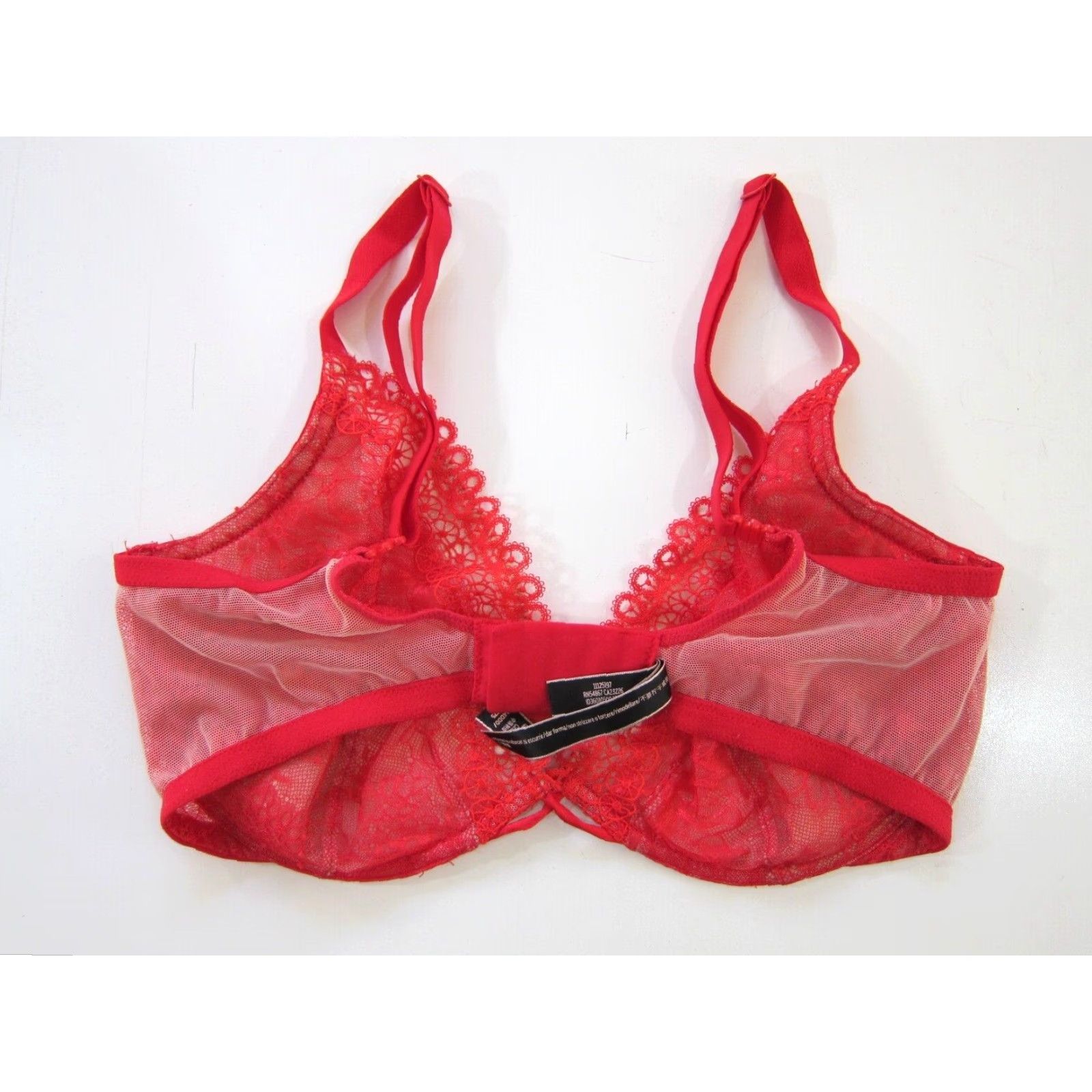 Victoria's Secret Victoria's Secret Vert Sexy Coral Bright Pink Lace Underwire Push Up Bra 34DDD Size ONE SIZE - 5 Thumbnail