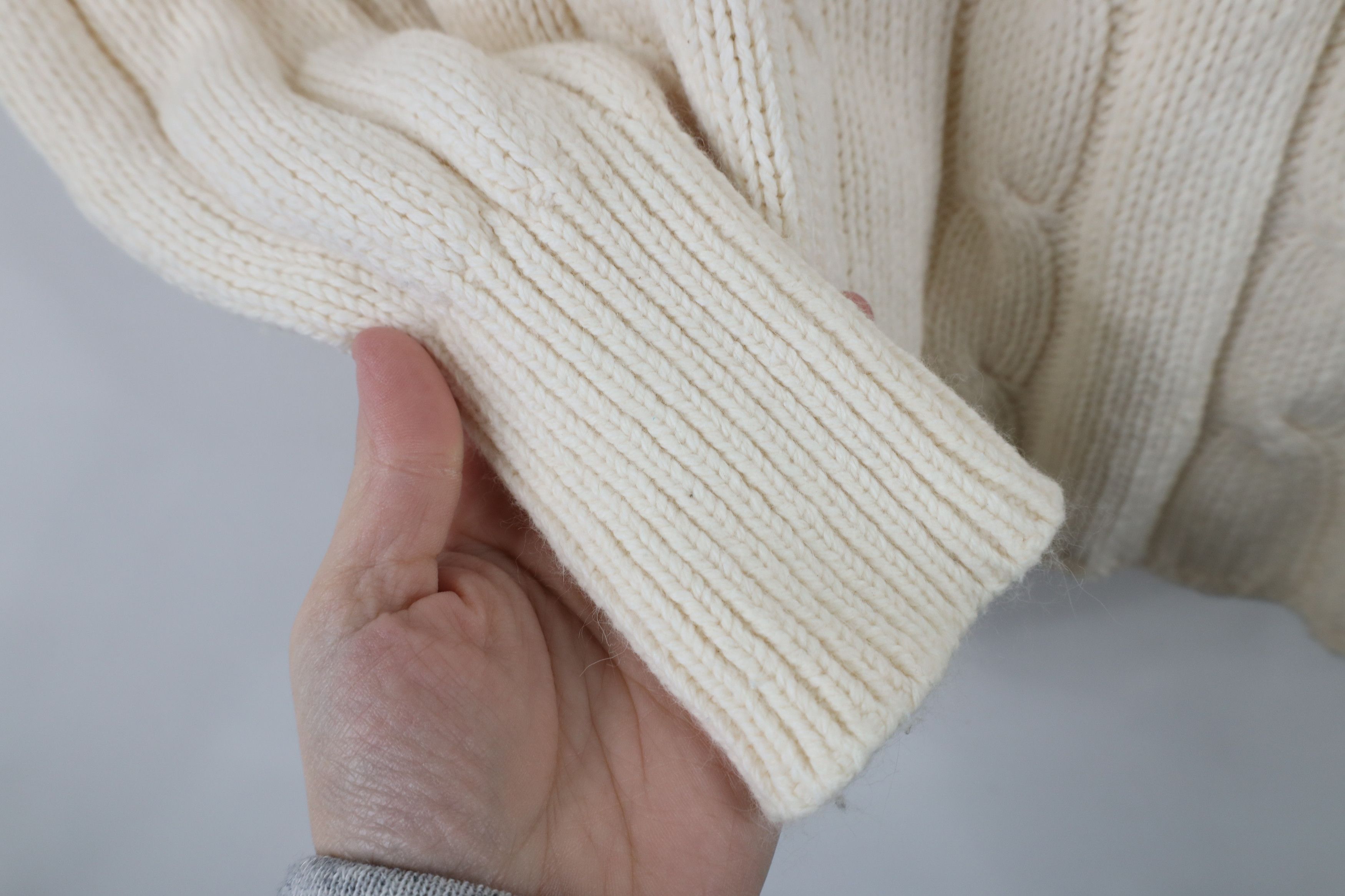 Columbia × Vintage Vintage Columbia Blend Chunky Cable Knit Turtleneck Sweater Size L / US 10 / IT 46 - 5 Thumbnail