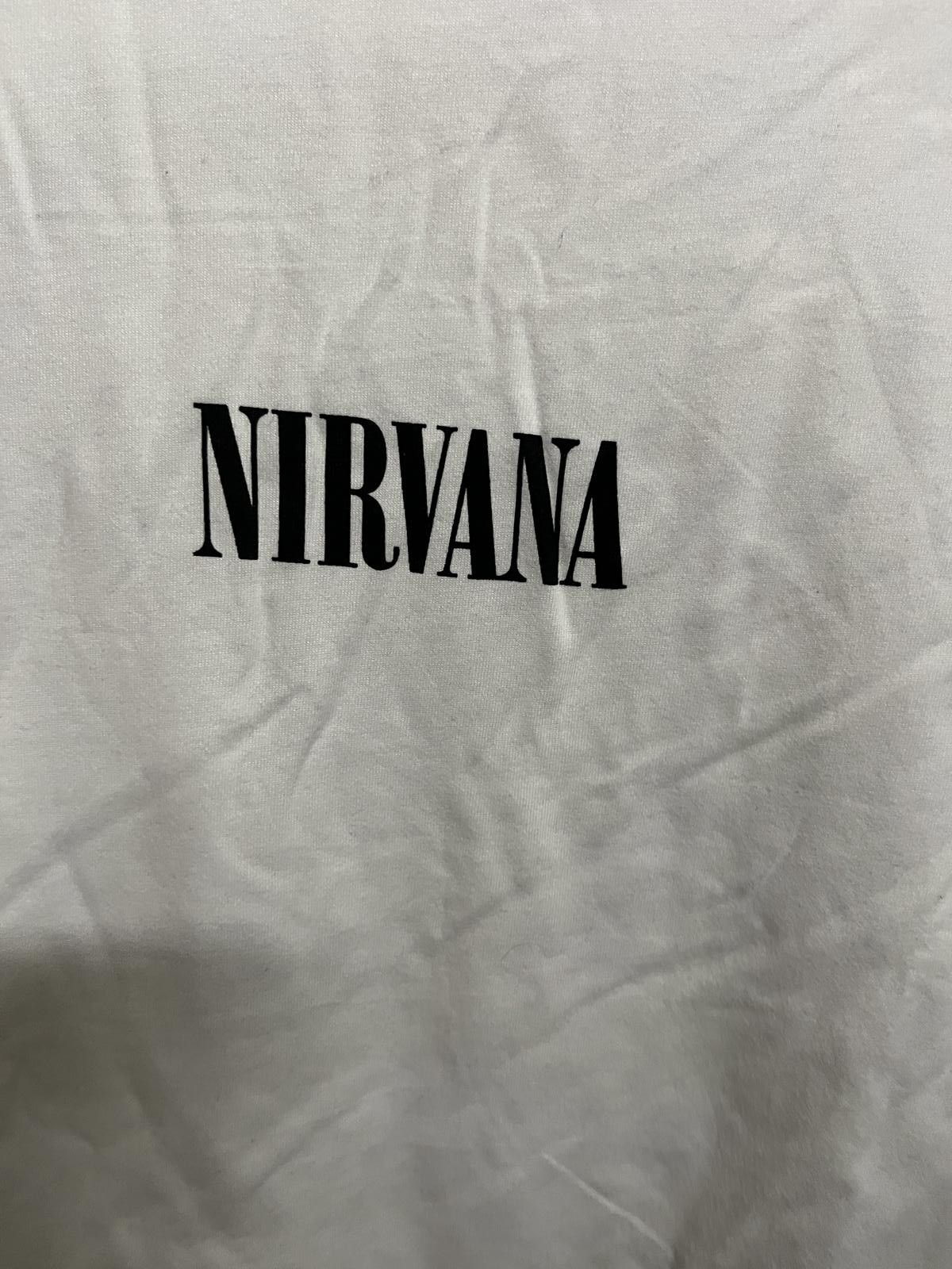Cotton On Nirvana Center Hit Text Shirt - Clean White Tee Nirvana 2XL Size US XXL / EU 58 / 5 - 3 Thumbnail