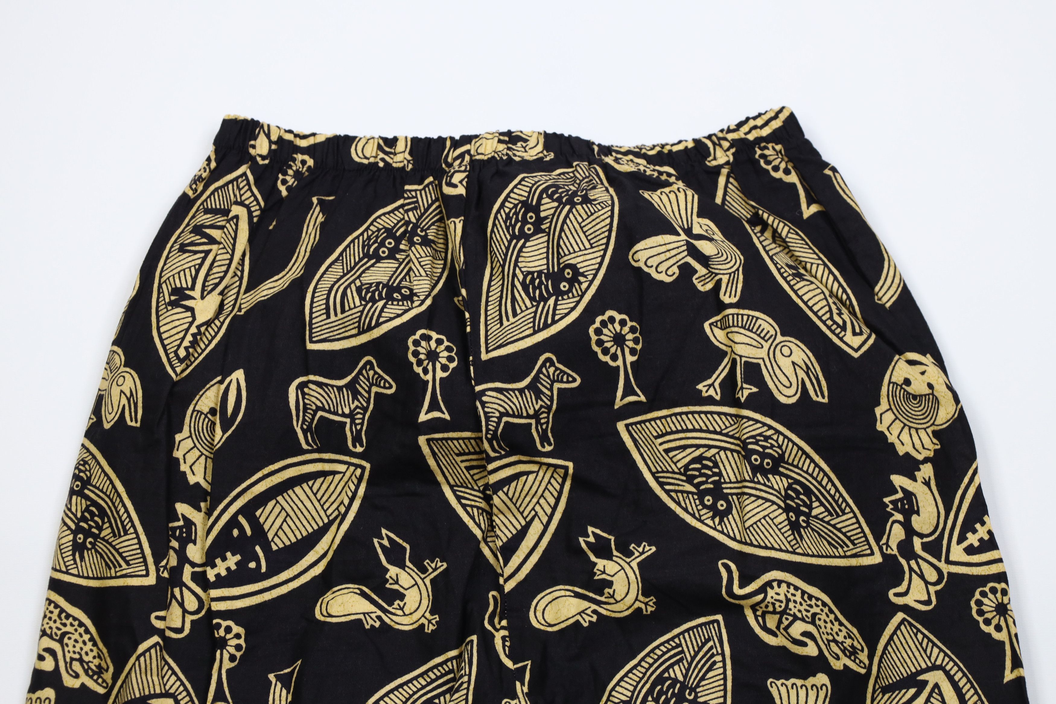 Vintage Vintage 90s Streetwear African Art Safari Harem Pants USA Size 28" / US 6 / IT 42 - 10 Thumbnail