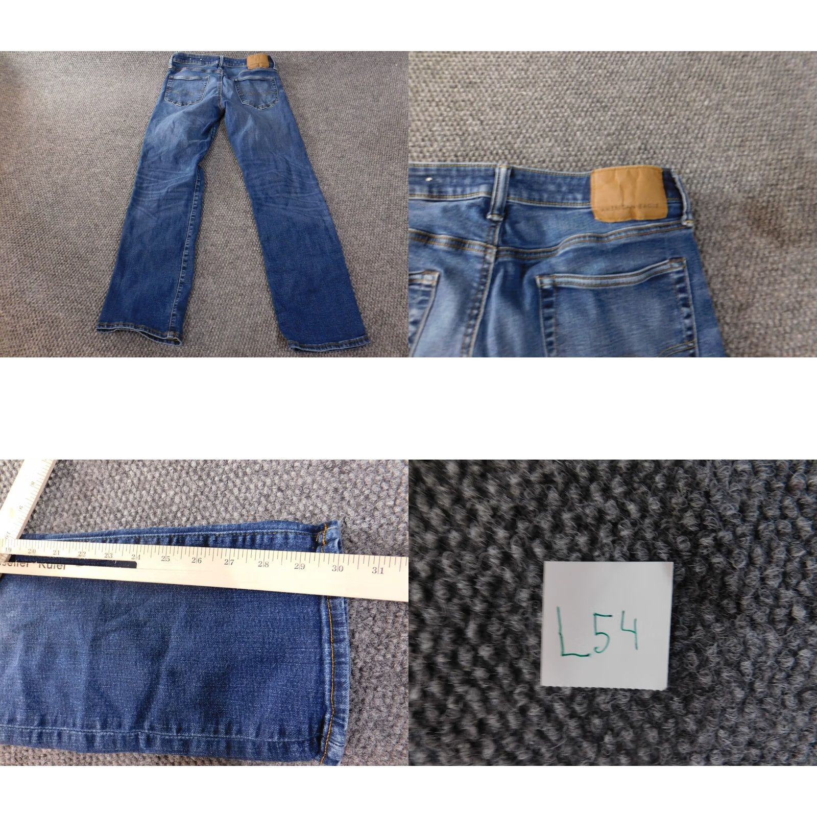 American Eagle Outfitters VINTAGE American Eagle Outfitters Jeans Men 30x30 Blue Dark Wash Denim Straight 30in Inseam Mens Regular 30 30 Blue Jeans Size US 30 / EU 46 - 8 Thumbnail