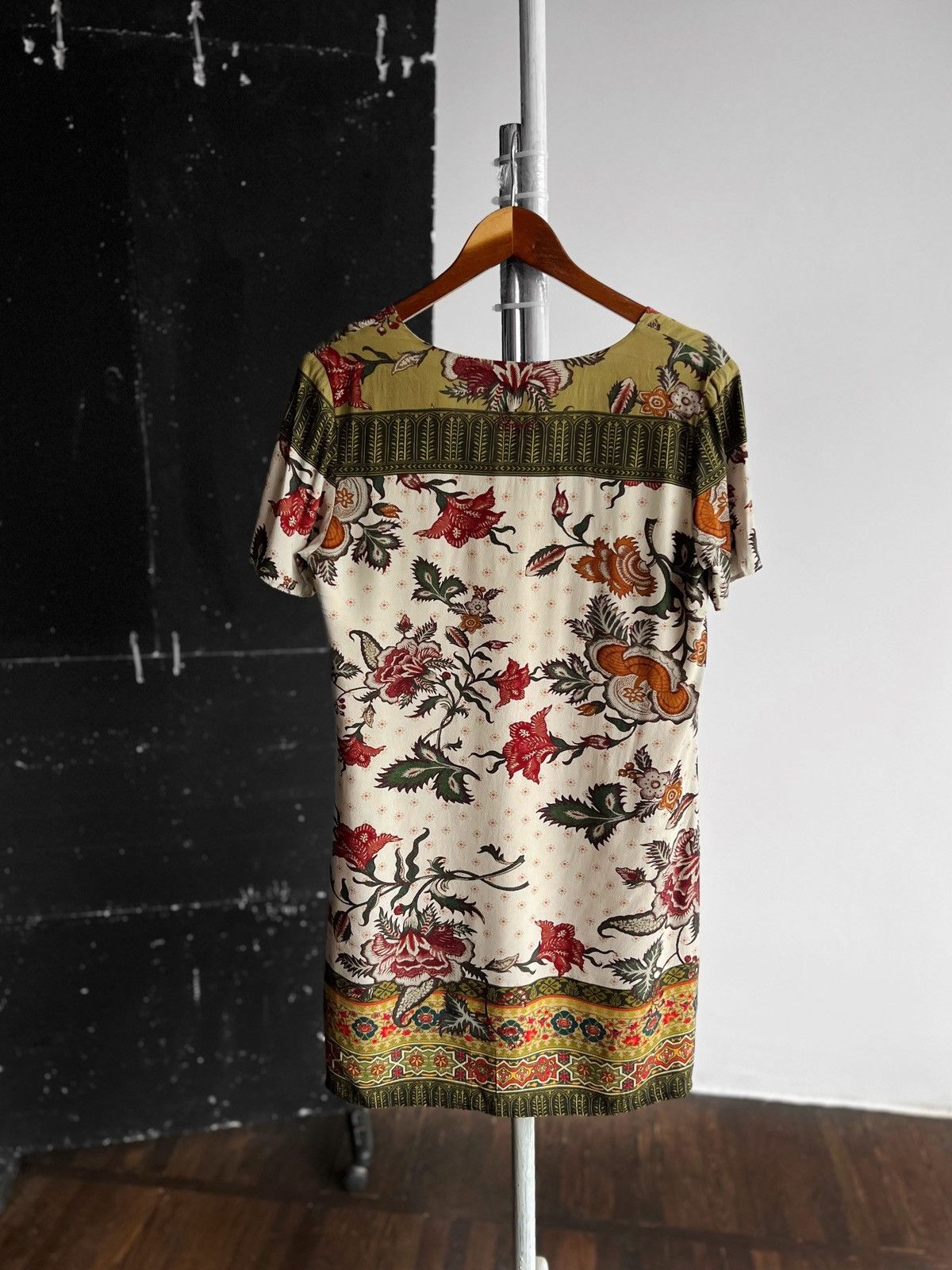 Designer × Desigual Desigual Womens Floral Printed V-Neck Tunic Dress Size S / US 4 / IT 40 - 5 Thumbnail