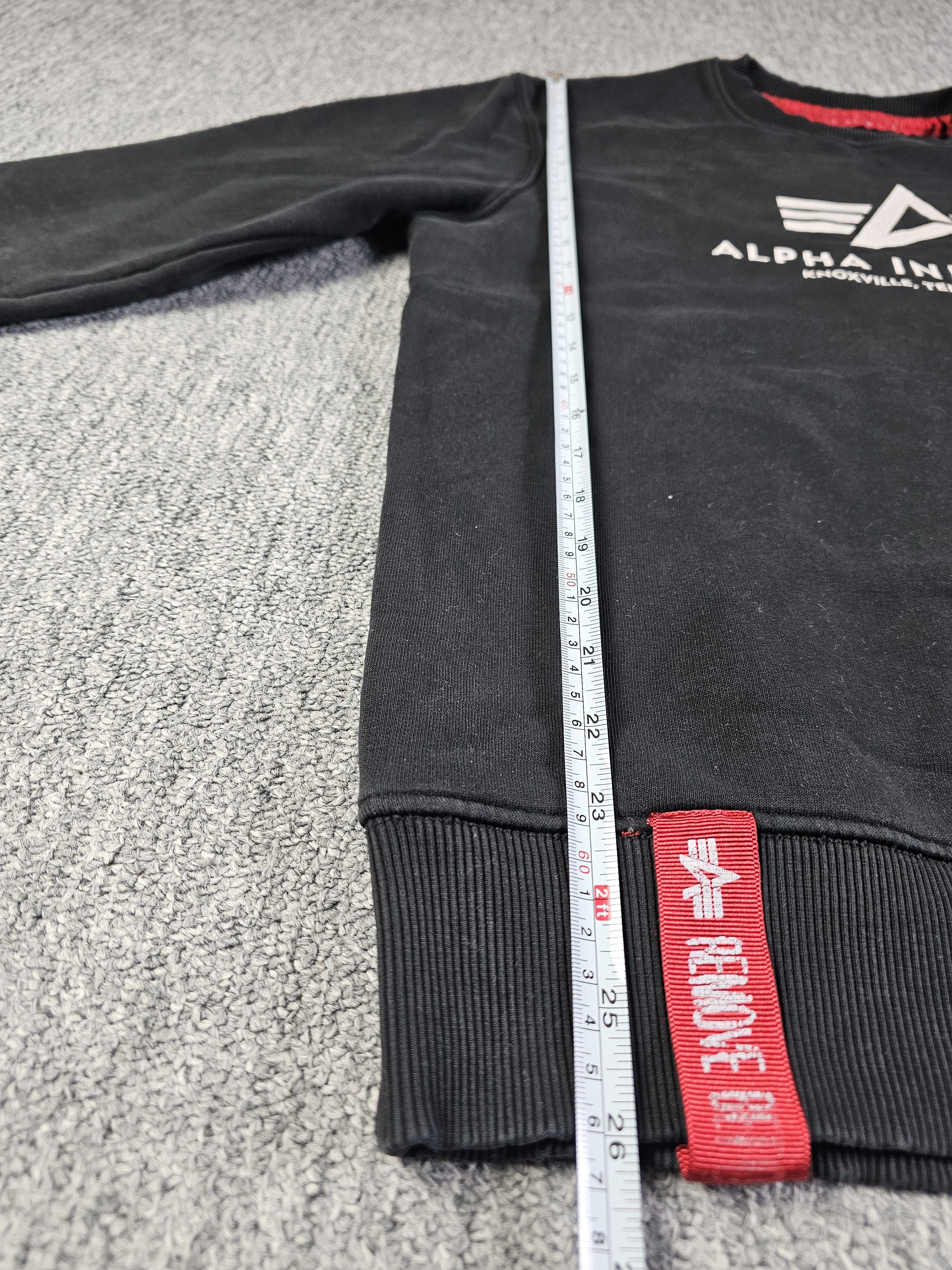 Alpha Industries Alpha Industries Black Crewneck Sweater Remove Before Flight Size US L / EU 52-54 / 3 - 11 Thumbnail