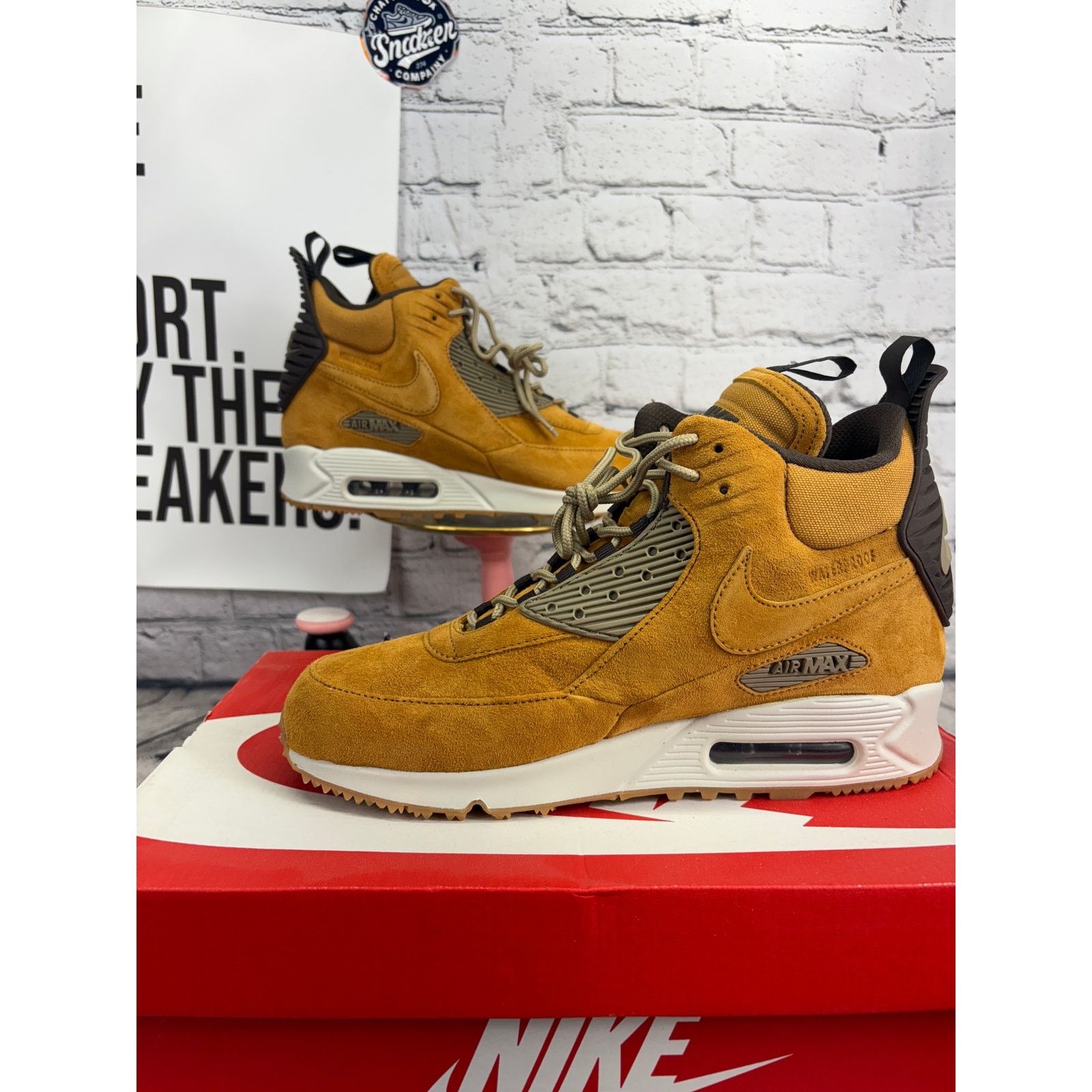 Nike Nike Air Max 90 Sneakerboot 2015 Shoes Men 7.5 Brown Sneaker Grailed
