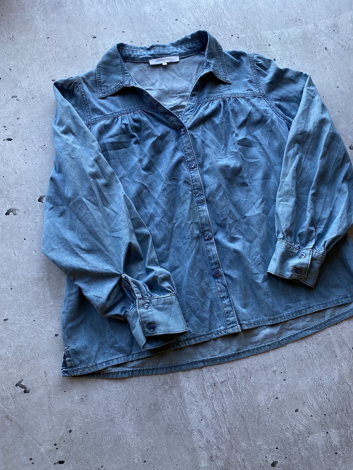 Designer Gerard Darel Paris Women's L/S Button Down Shirt Top Size S / US 4 / IT 40 - 1 Thumbnail