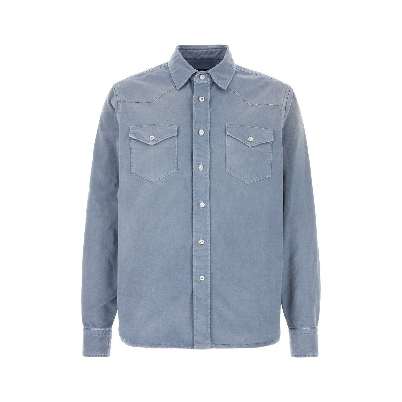 Prada PRADA Blue Shirt New & Authentic (Men's size:XL;) Size US XL / EU 56 / 4 - 1 Thumbnail
