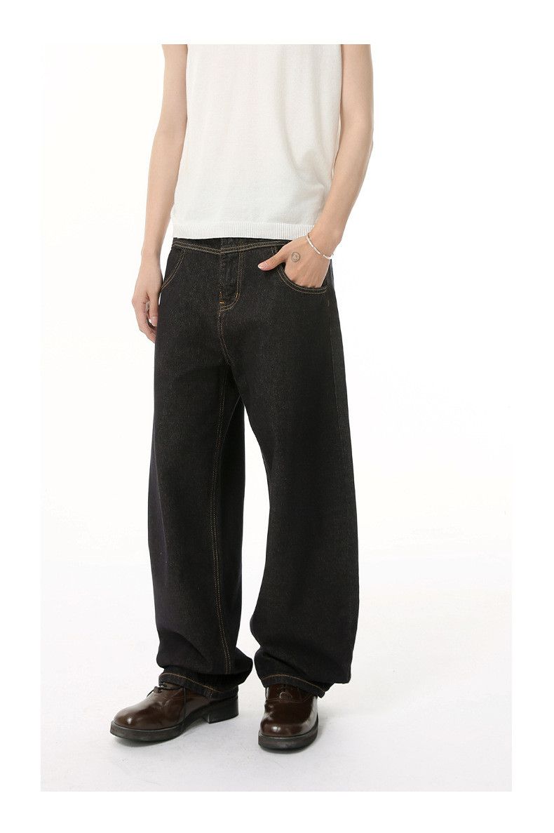 Japanese Brand American-style Vibe retro loose-fitting washed curved jeans Size US 32 / EU 48 - 3 Thumbnail