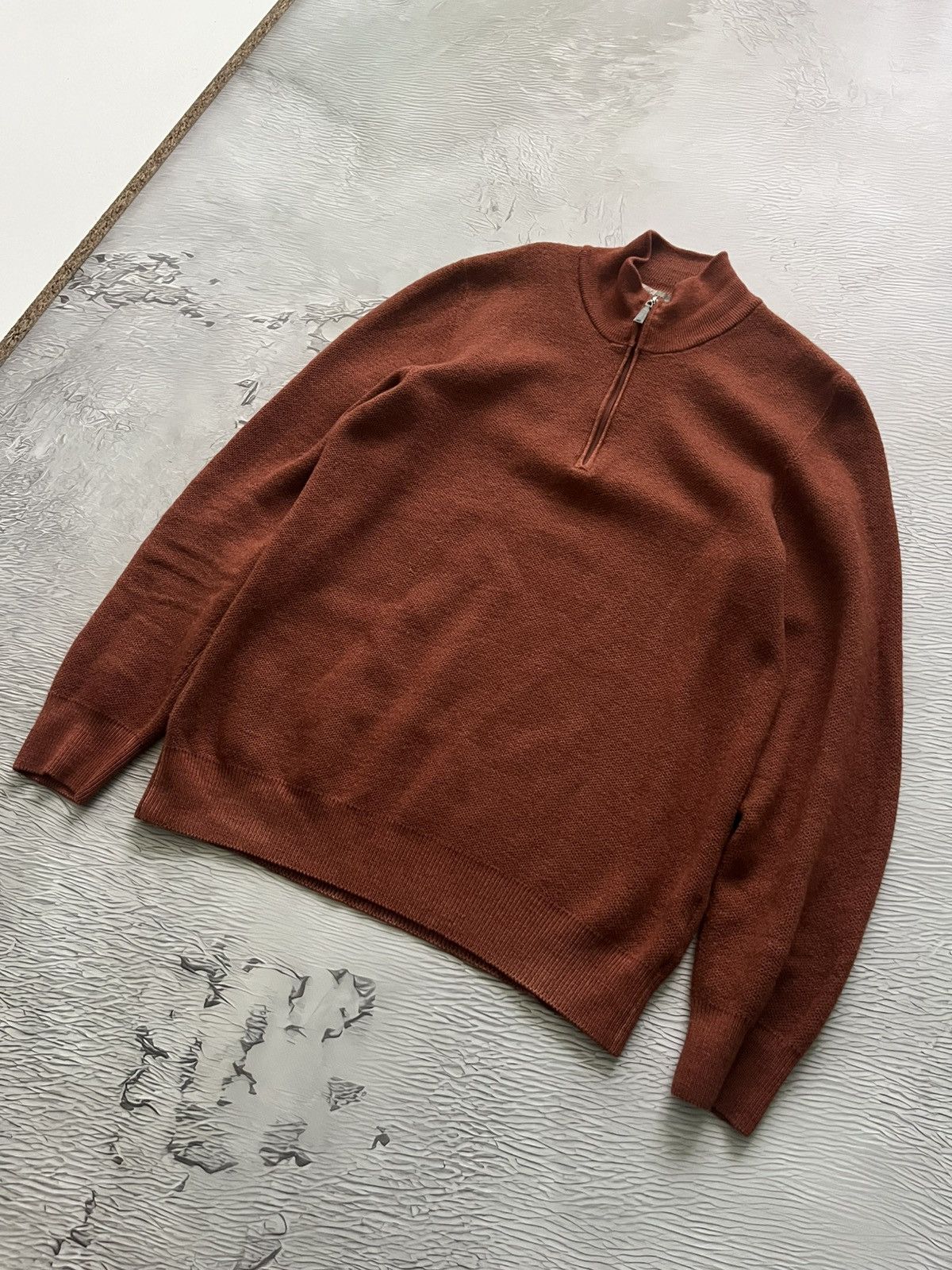 Gran Sasso Vintage Gran Sasso Lana Wool 1/4 Zip Pullover Men's Sweater Size US L / EU 52-54 / 3 - 1 Thumbnail