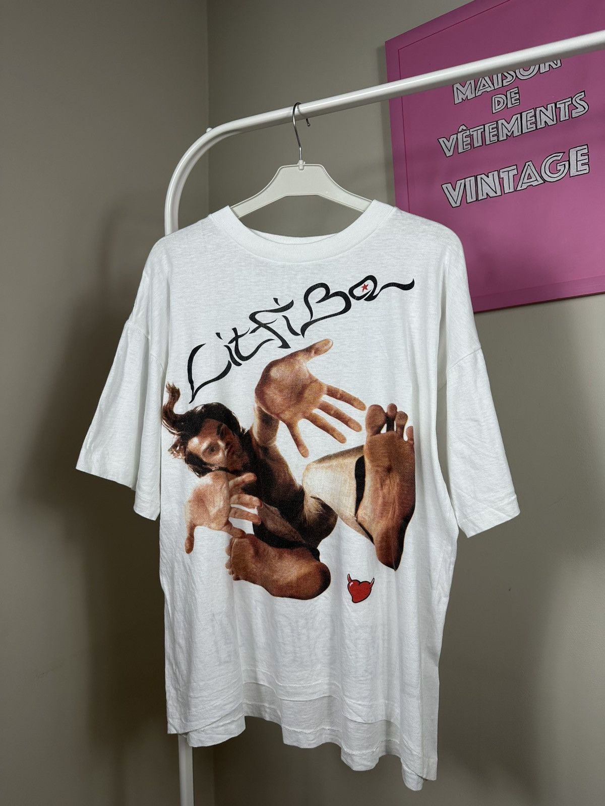 Vintage Rare Vintage LitFiba T Shirt Italian Rock Band Tee Size US L / EU 52-54 / 3 - 3 Thumbnail