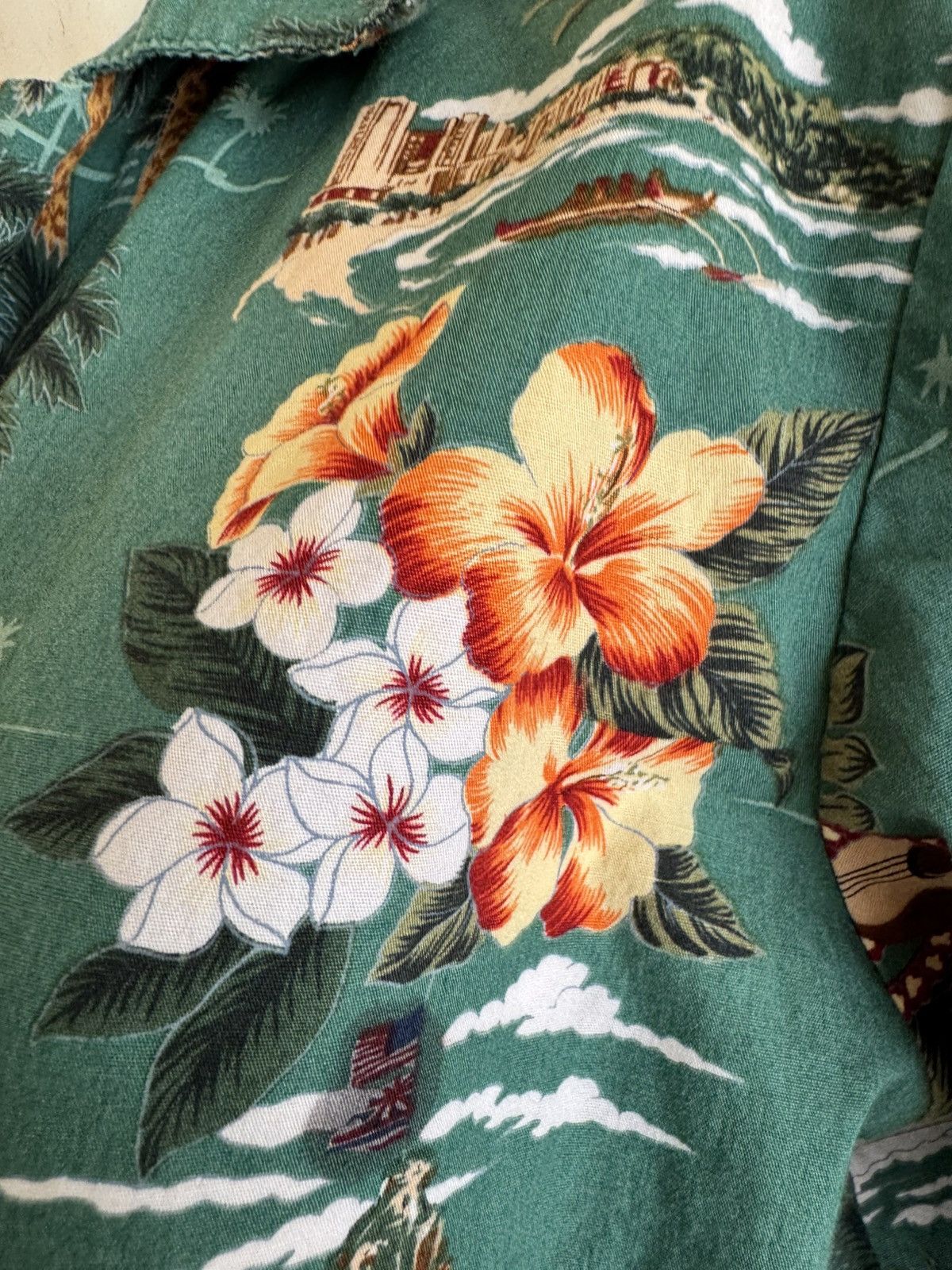 Other Bishop St. Apparel 90s women small green button up Hawaii Size S / US 4 / IT 40 - 5 Thumbnail