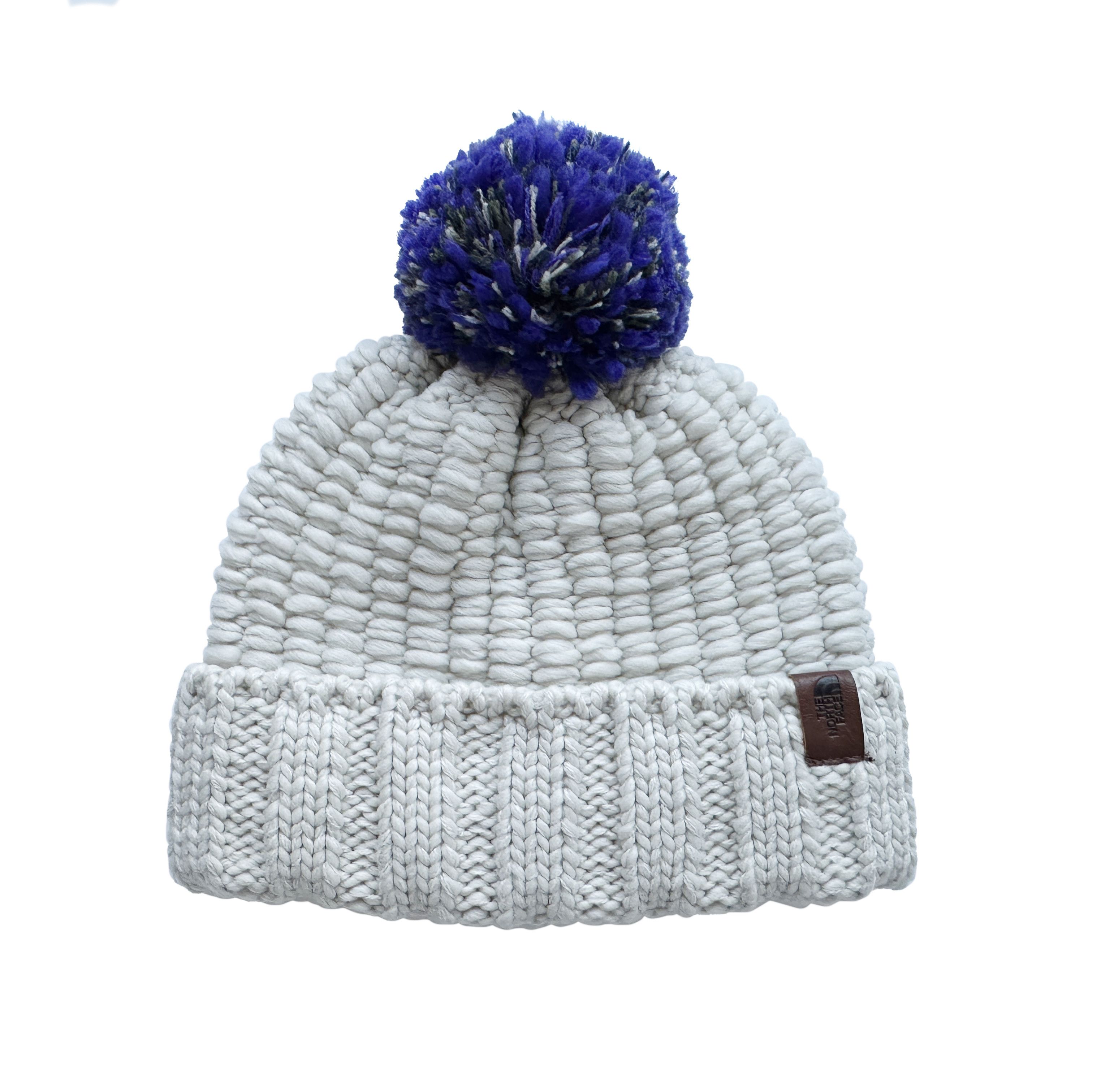 The North Face pom pom hat