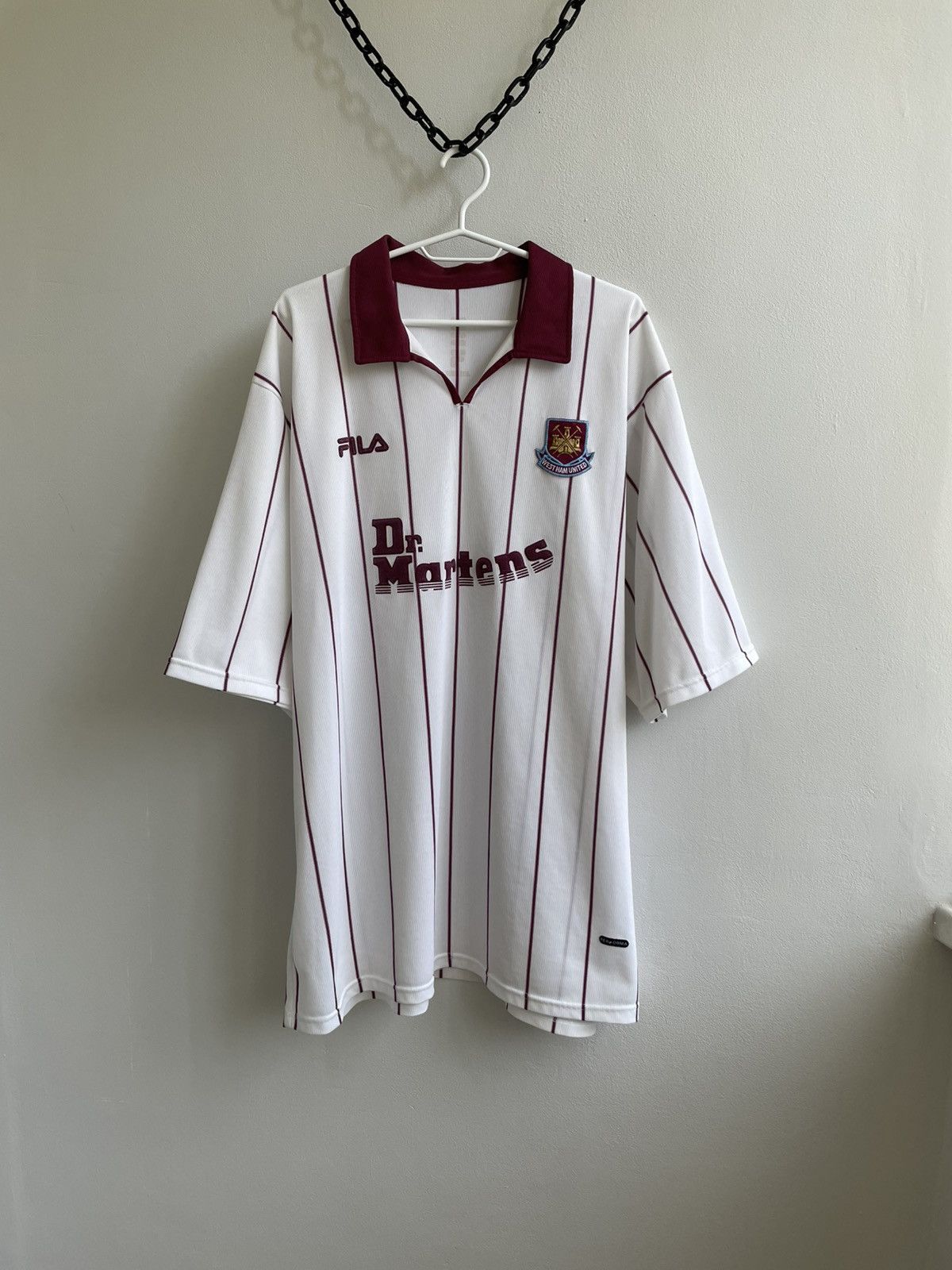 Fila West Ham United 2002 2003 Away Football Shirt Soccer Jersey Size US XXL / EU 58 / 5 - 1 Thumbnail