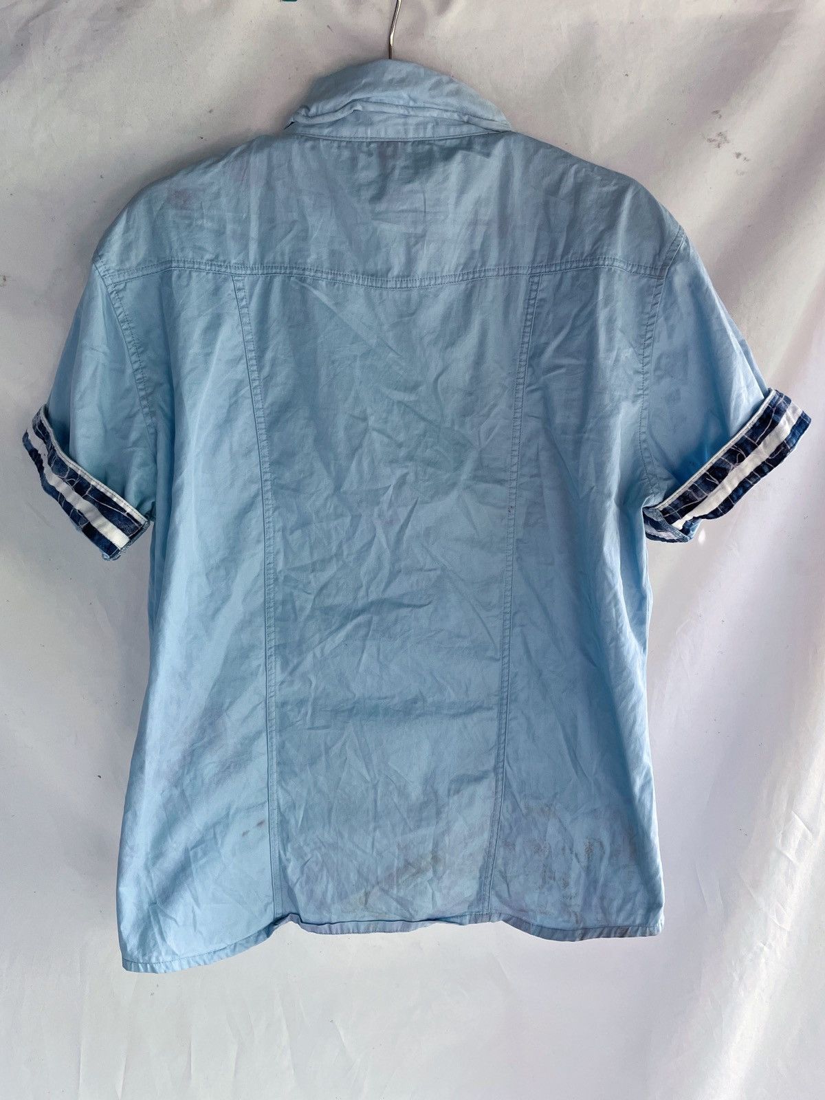 Le Grande Bleu (L.G.B.) JAPANESE UKNOWN BRAND BUTTON UP CASUAL SHIRT Size US M / EU 48-50 / 2 - 7 Thumbnail
