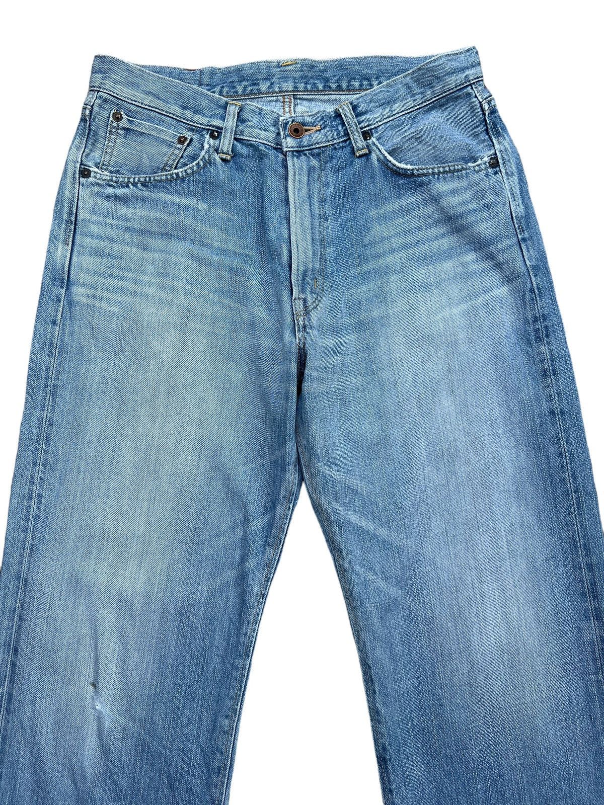 Edwin Vintage Edwin 505z Selvedge Wide Denim Jeans 33x32 Size US 33 - 3 Thumbnail