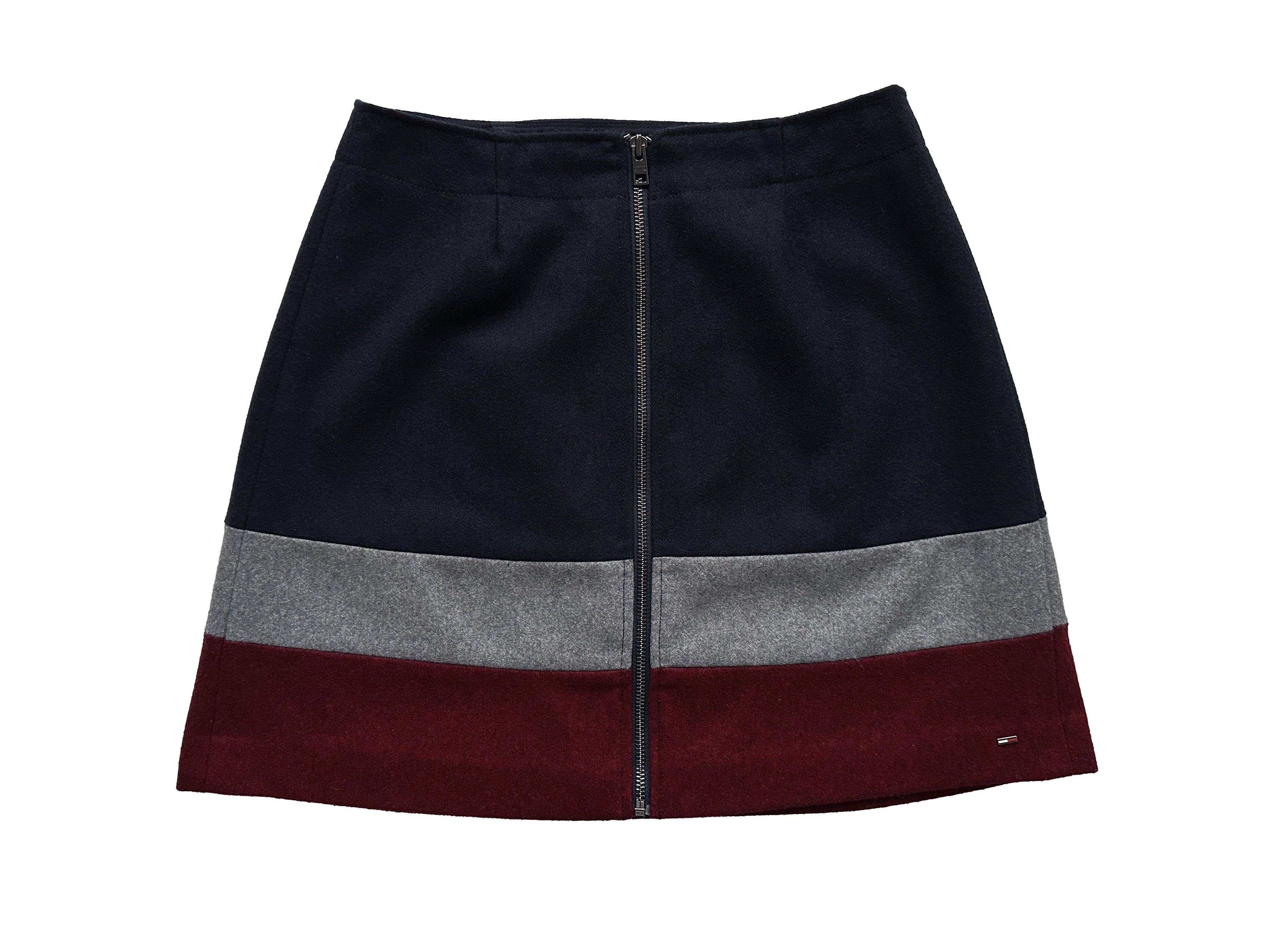 Tommy Hilfiger wool zip skirt