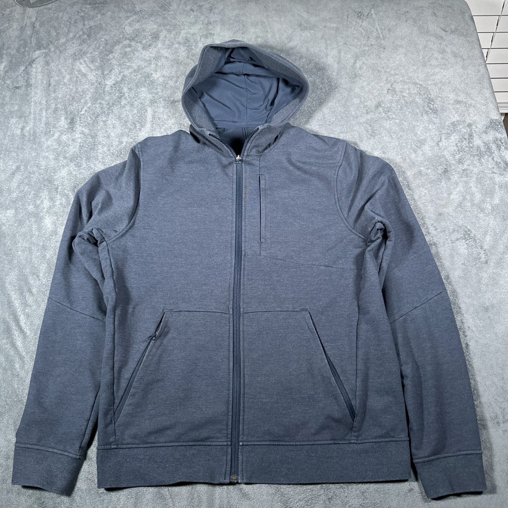 Lululemon Lululemon City Sweat Hoodie Mens Large Blue Gray Full Zip Sweatshirt Size US L / EU 52-54 / 3 - 3 Thumbnail