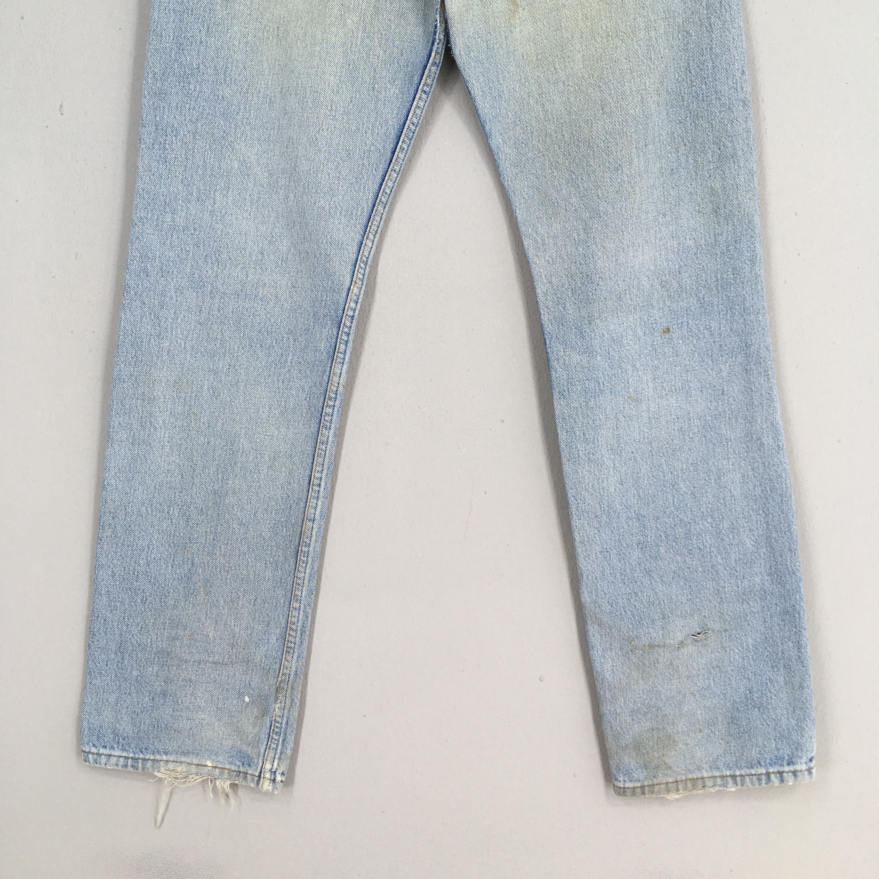 Levi's ize 30x31 Vintage 90s Levi's 501 Distressed Faded Jeans S263 Size US 30 / EU 46 - 9 Thumbnail