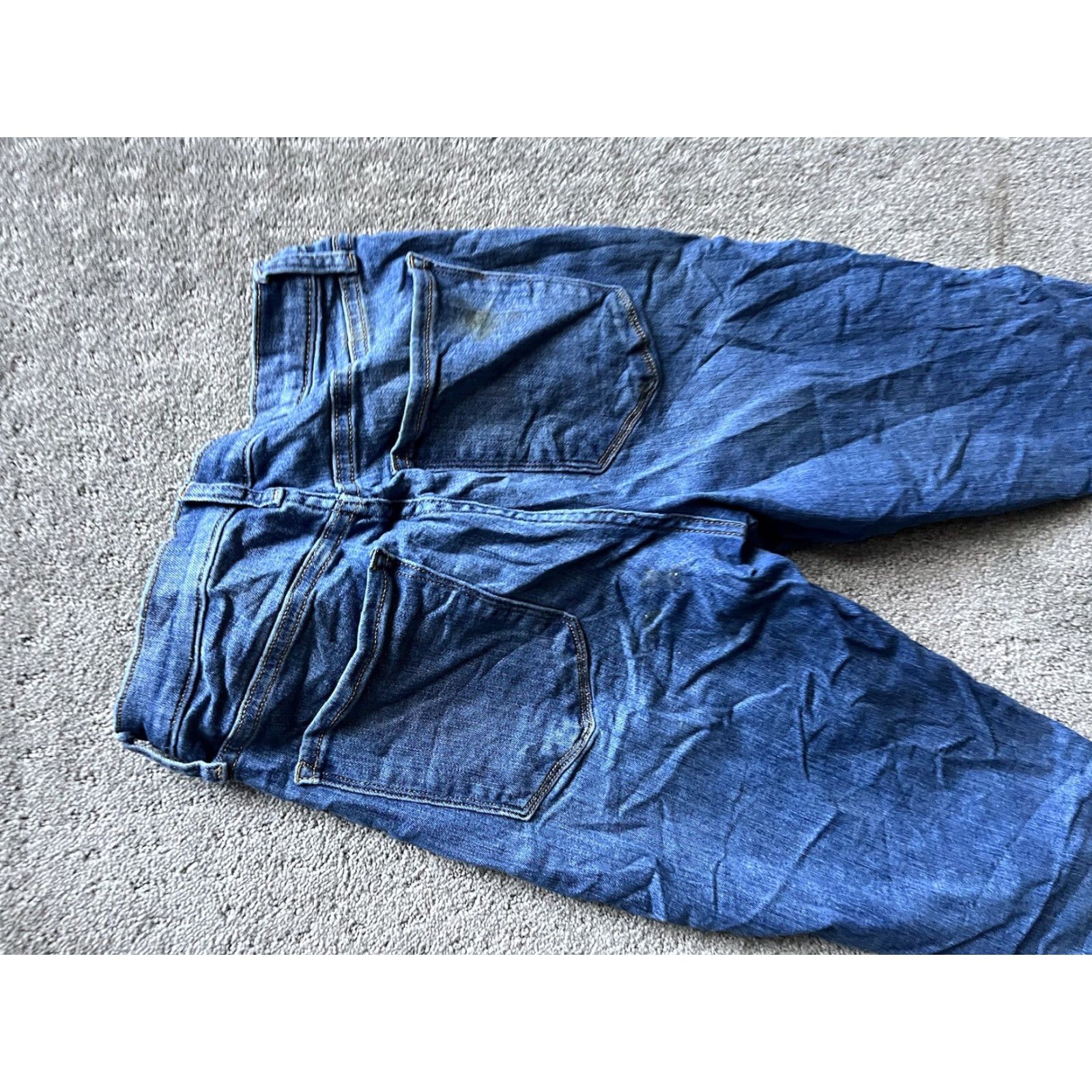 Banana Republic Premium Banana Republic Denim High-Rise Skinny Jeans 27 Blue Dark Wash Women's Size 27" / US 4 / IT 40 - 4 Thumbnail
