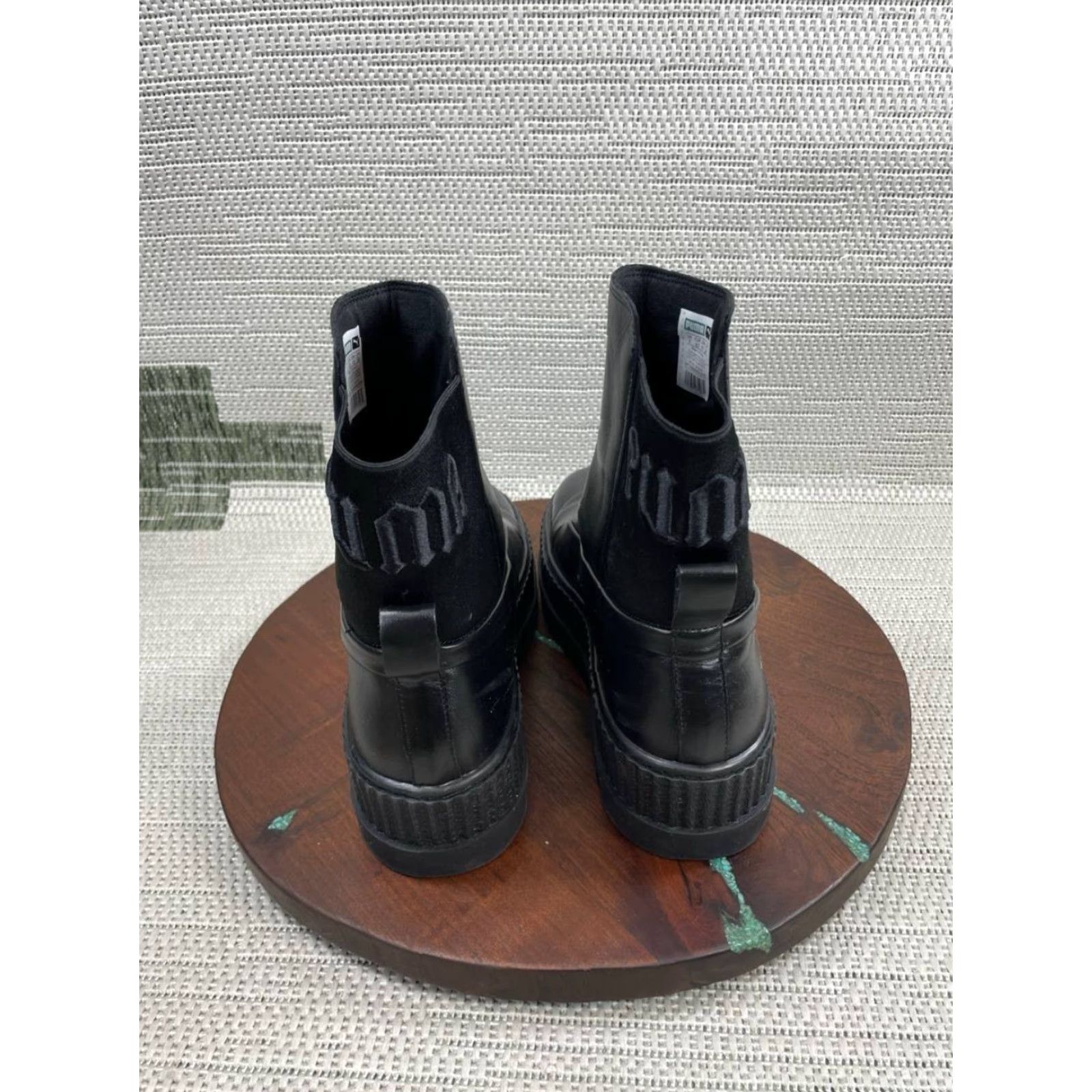 Puma Puma Boots Womens Size 9.5 Us Fenty Chelsea Sneaker Black Leather Ankle Pull On Chelsea Boots Puma x Fenty Womens 9.5 Black Leather Ankle Pull On Size US 10 / IT 40 - 6 Thumbnail