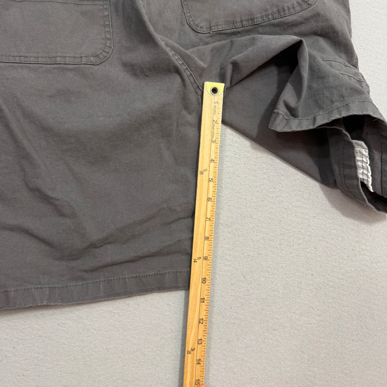 Vintage Rugged Wear Cargo Shorts Men' 36 Gray 10" Inseam Utility Size US 36 / EU 52 - 8 Thumbnail