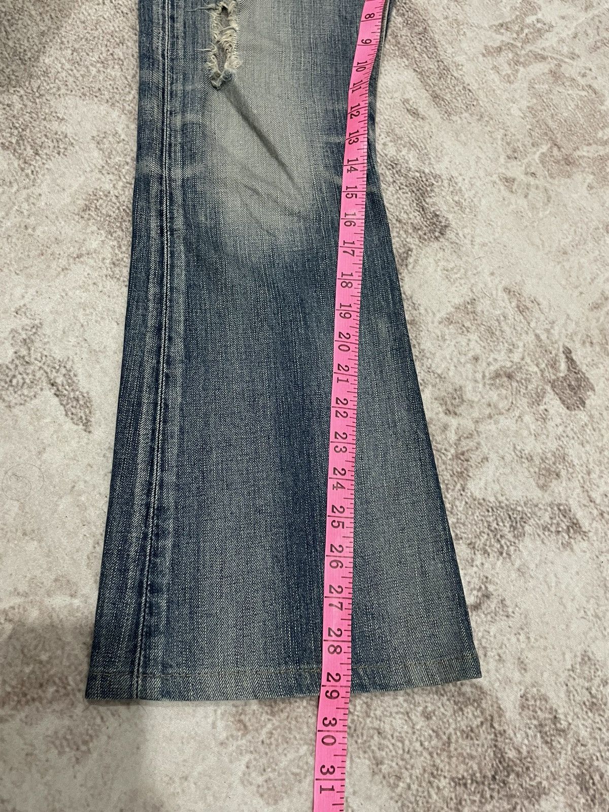 20471120 × Edwin × If Six Was Nine Vintage Thrashed Edwin 503 Flare Denim Pants Size US 31 - 12 Thumbnail