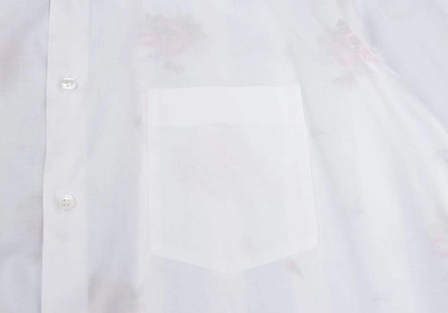 Comme des Garcons Homme Plus Stripe Flower Layered Long Sleeve Shirt Off-white Size M Size US M / EU 48-50 / 2 - 6 Thumbnail