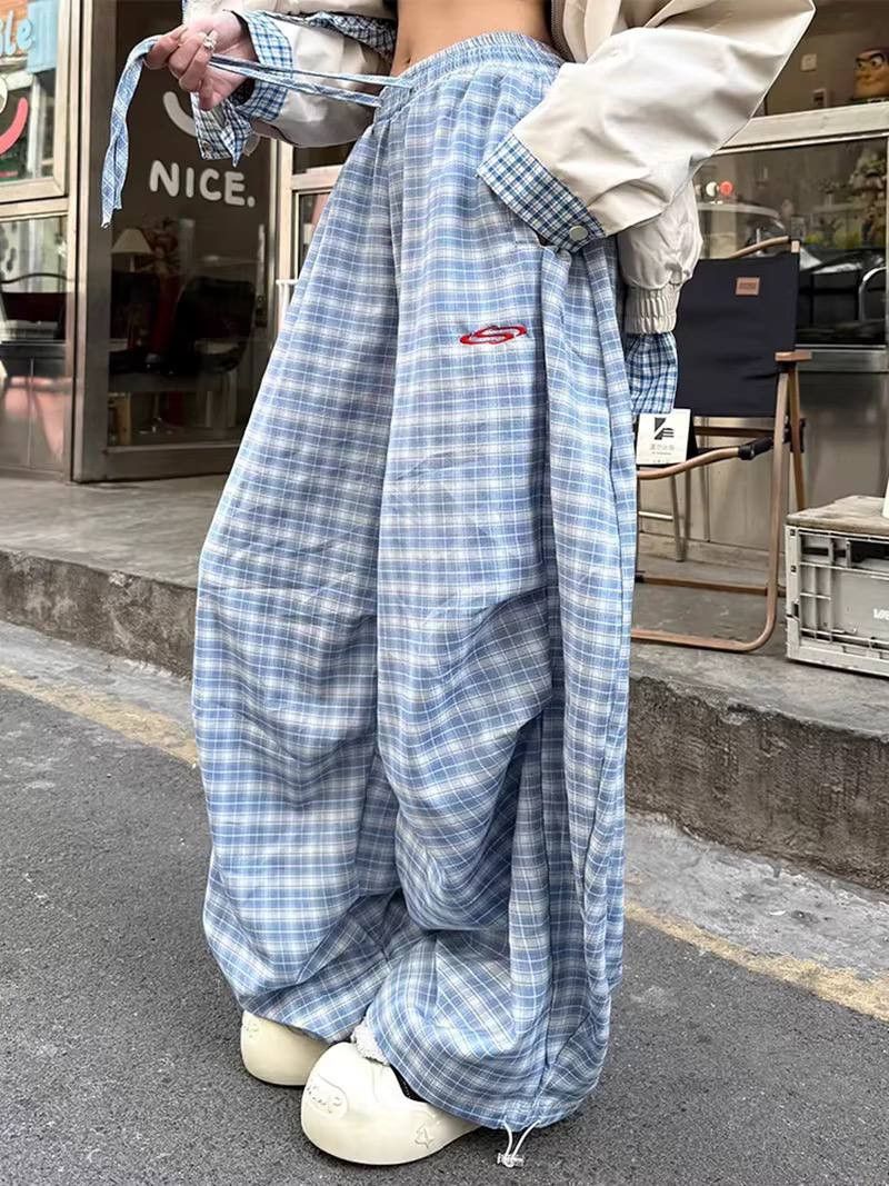 plaid summer sweatpants