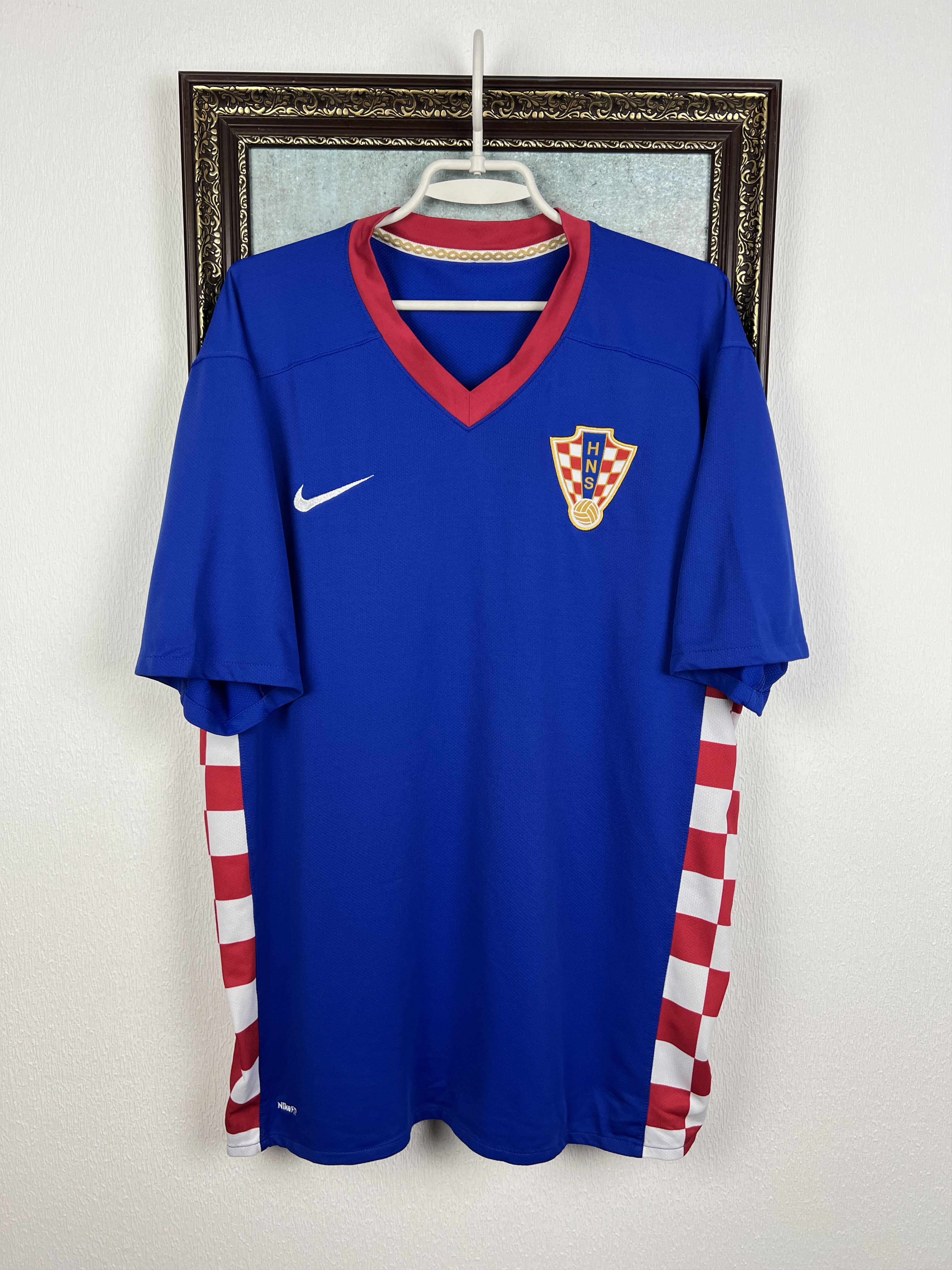 Nike Croatia Away football shirt 2007 Soccer Nike Jersey Trikot Size US XXL / EU 58 / 5 - 1 Thumbnail