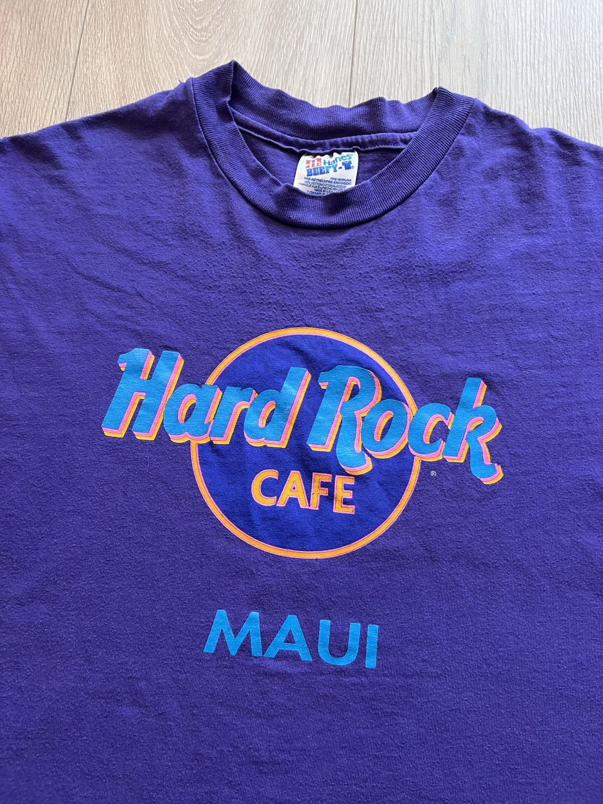 Hard Rock Cafe × Vintage Vintage 90s Hard Rock Cafe Maui t shirt Made In USA Size US XL / EU 56 / 4 - 1 Thumbnail