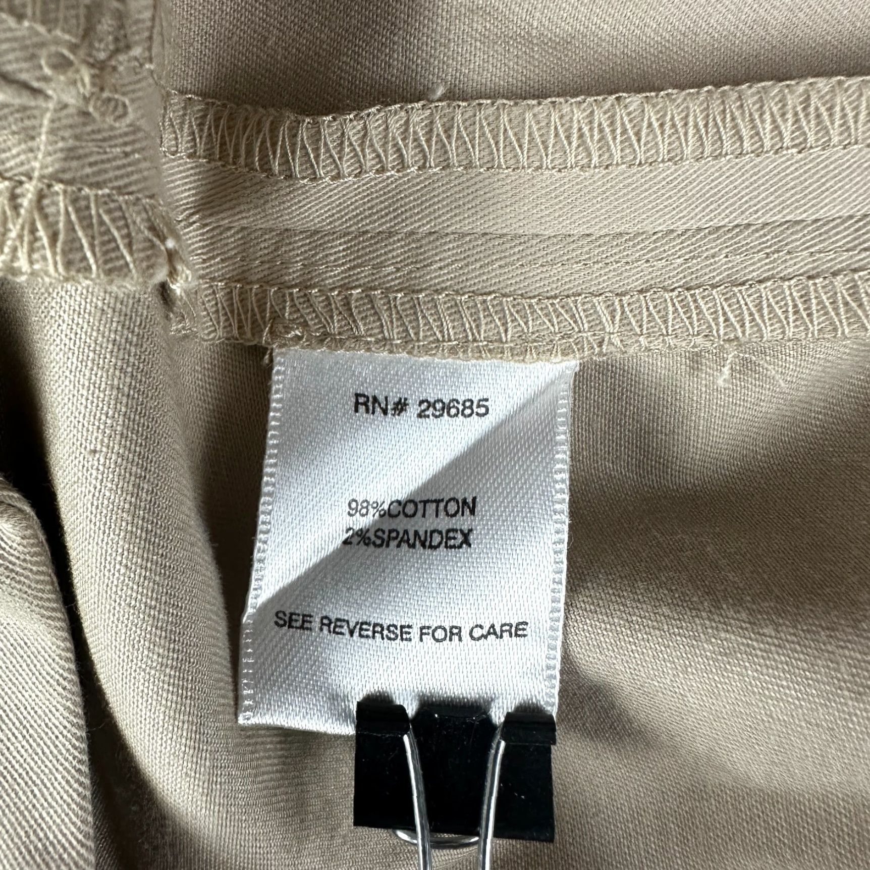 Pendleton Pendleton Pants Womens 16P Khaki Straight Leg Pockets Cotton Blend Stretch Basic Wearable Beige Modern Classic Size 24" / US 00 / IT 34 - 7 Thumbnail