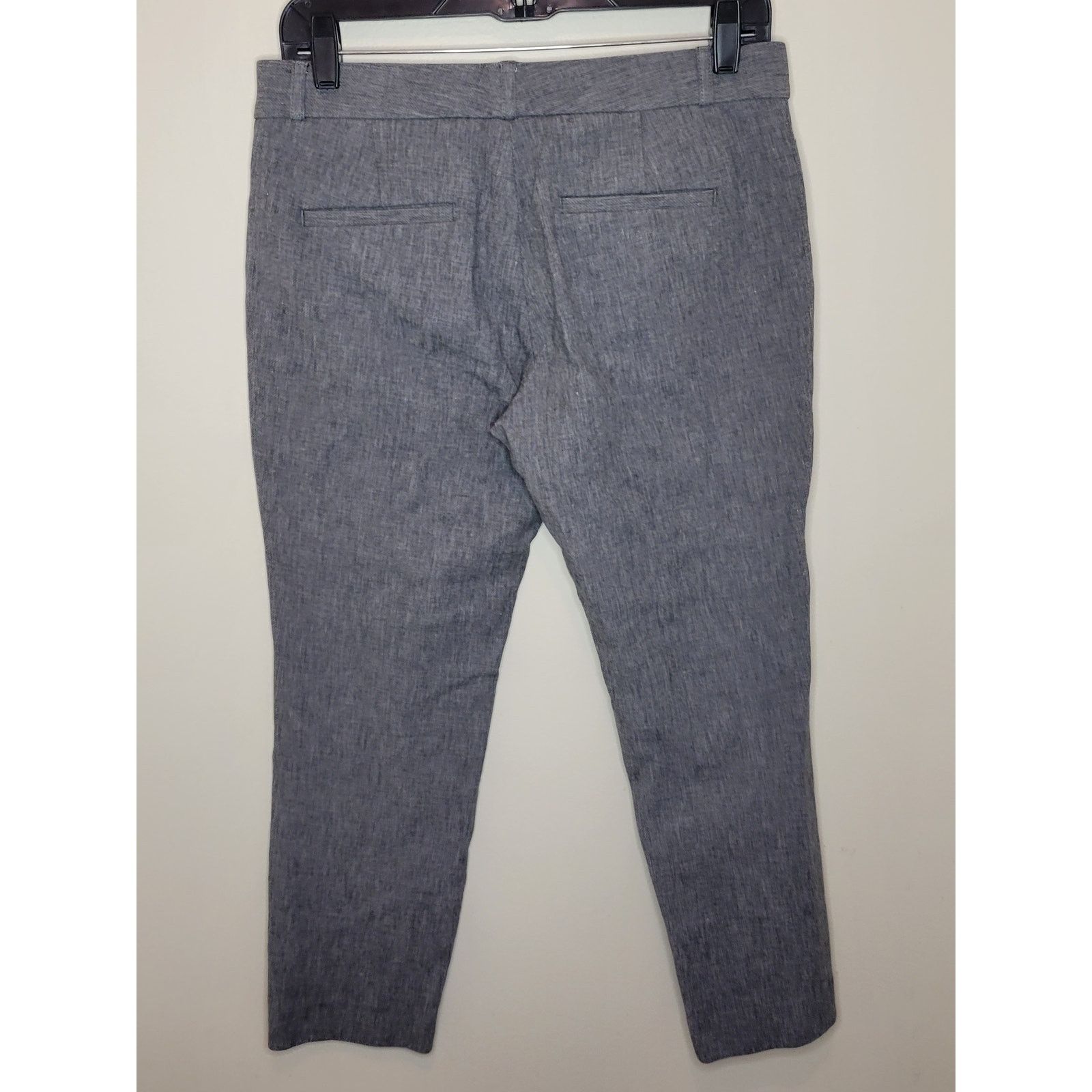 Banana Republic Women's Banana Republic Gray/Black Ankle Dress Pants Size 6 Size 28" / US 6 / IT 42 - 9 Thumbnail