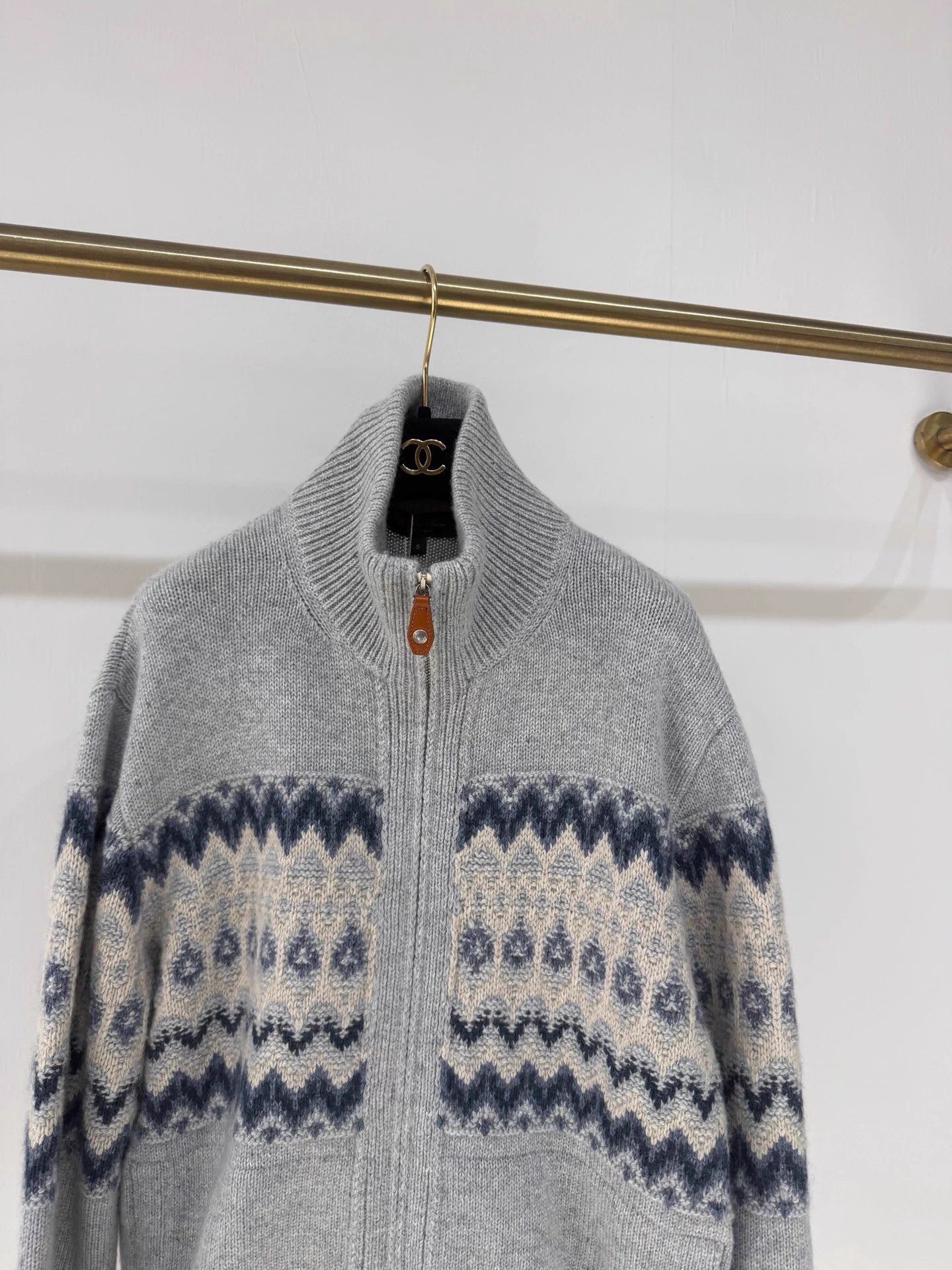 Loro Piana Loro Piana Fair Isle cashmere knit 99N S Fits L Size US S / EU 44-46 / 1 - 2 Thumbnail