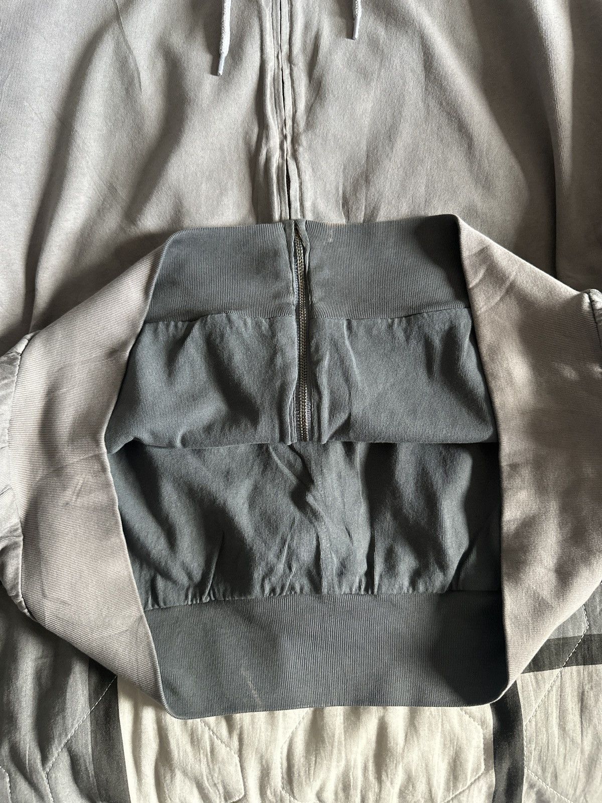 Gap × Kanye West × Yeezy Yeezy Gap Drawstring Zip Up Double Hoodie Boxy l Poetic Grey Size US XL / EU 56 / 4 - 4 Thumbnail